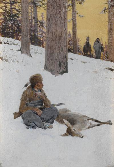 Untitled (Hunter and Deer)