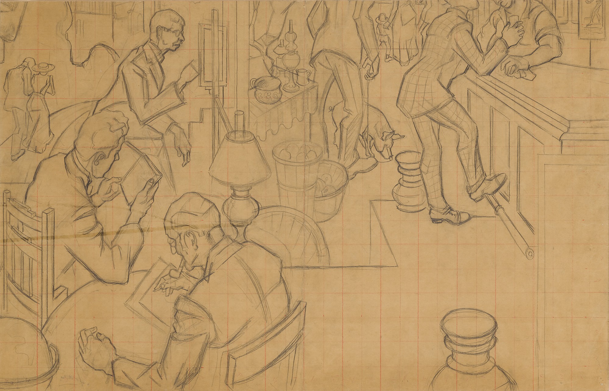 Thomas Hart Benton — Study for Leisure and Literature     