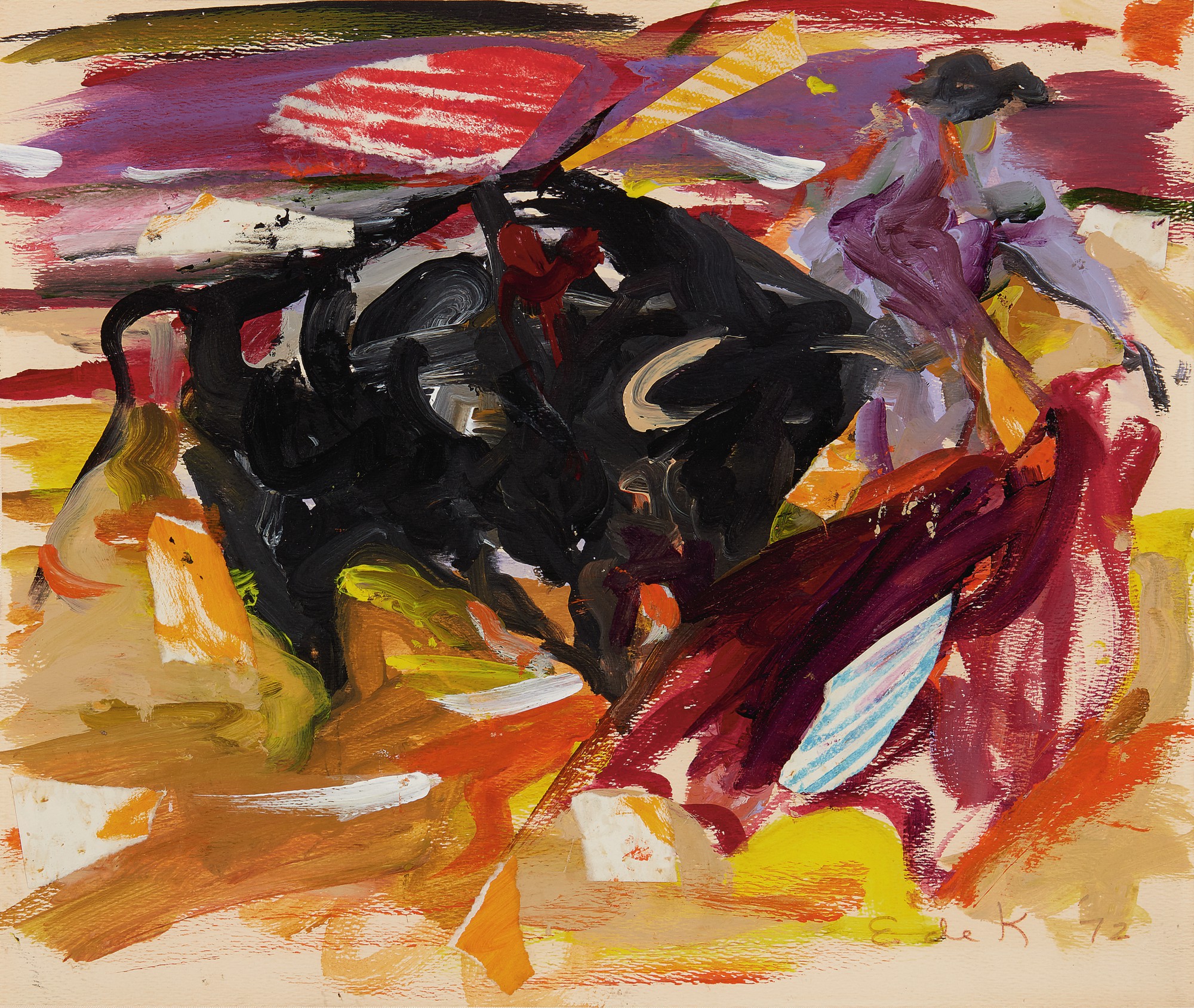 Elaine De Kooning — Matador and Bull