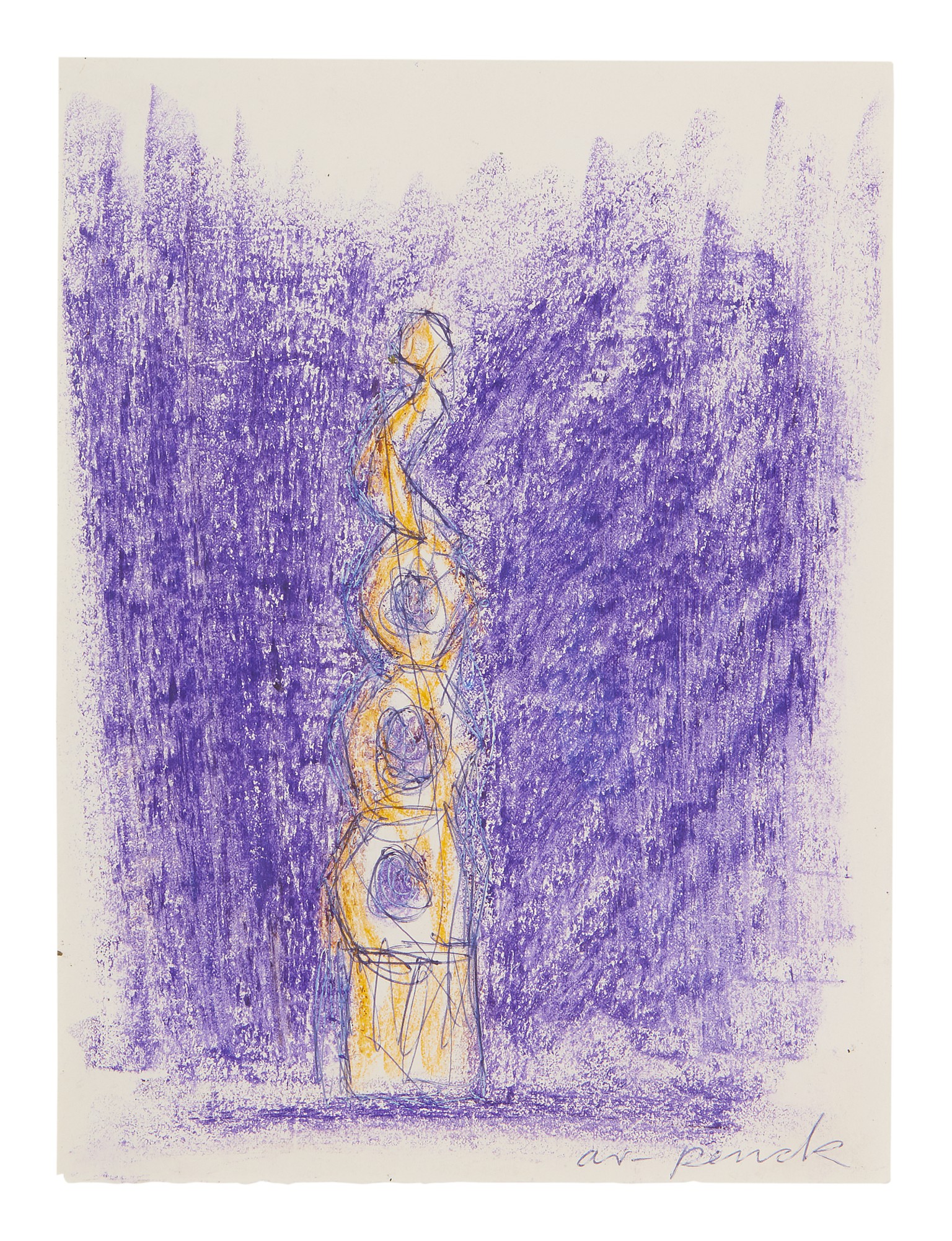 A. R. Penck — Untitled (zu Kleines Denkmal fur Great Britain)