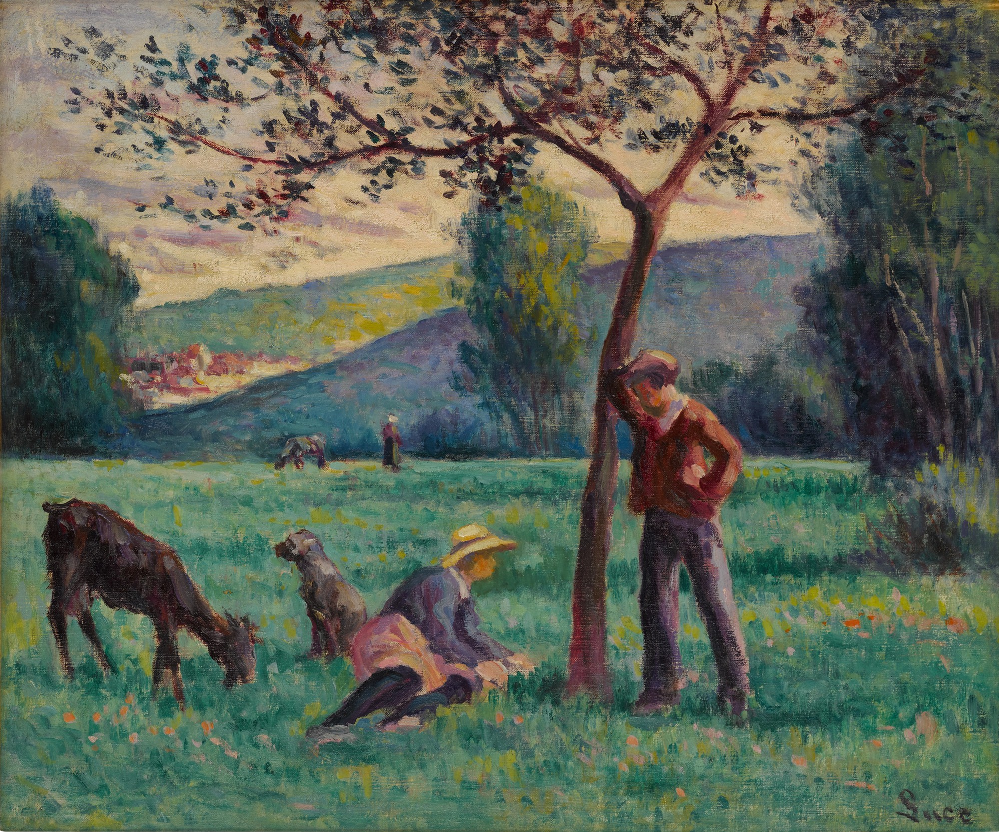 Bessy-sur-Cure, paysage au pommier