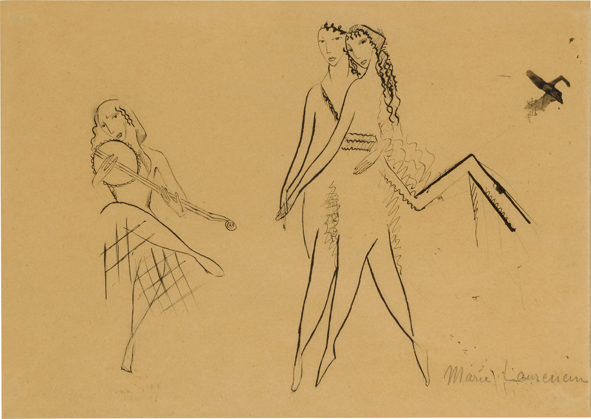 Étude pour La Bal Élégant ou La Danse à la Campagne