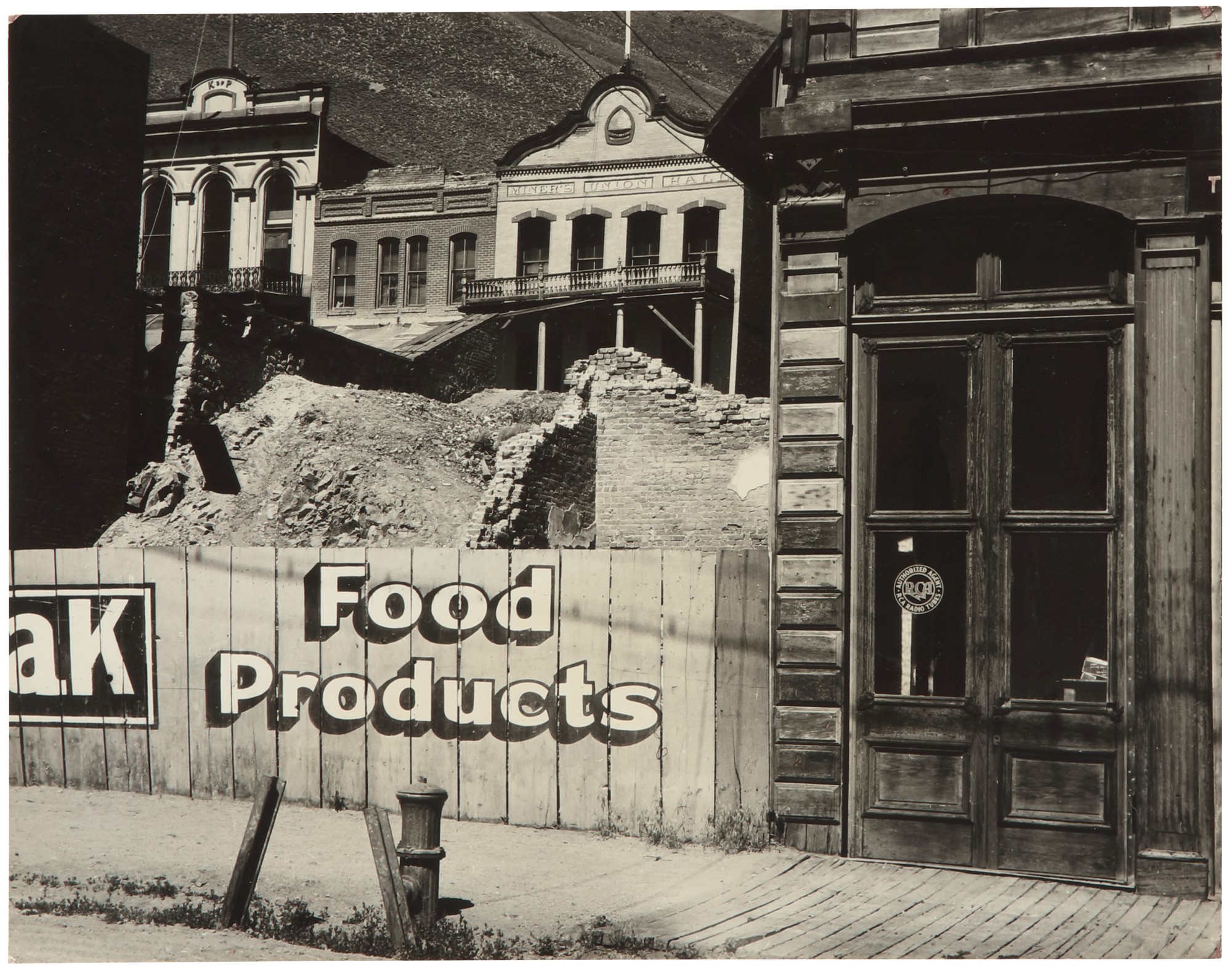Alma Lavenson — 'Food Products' (Virginia City)