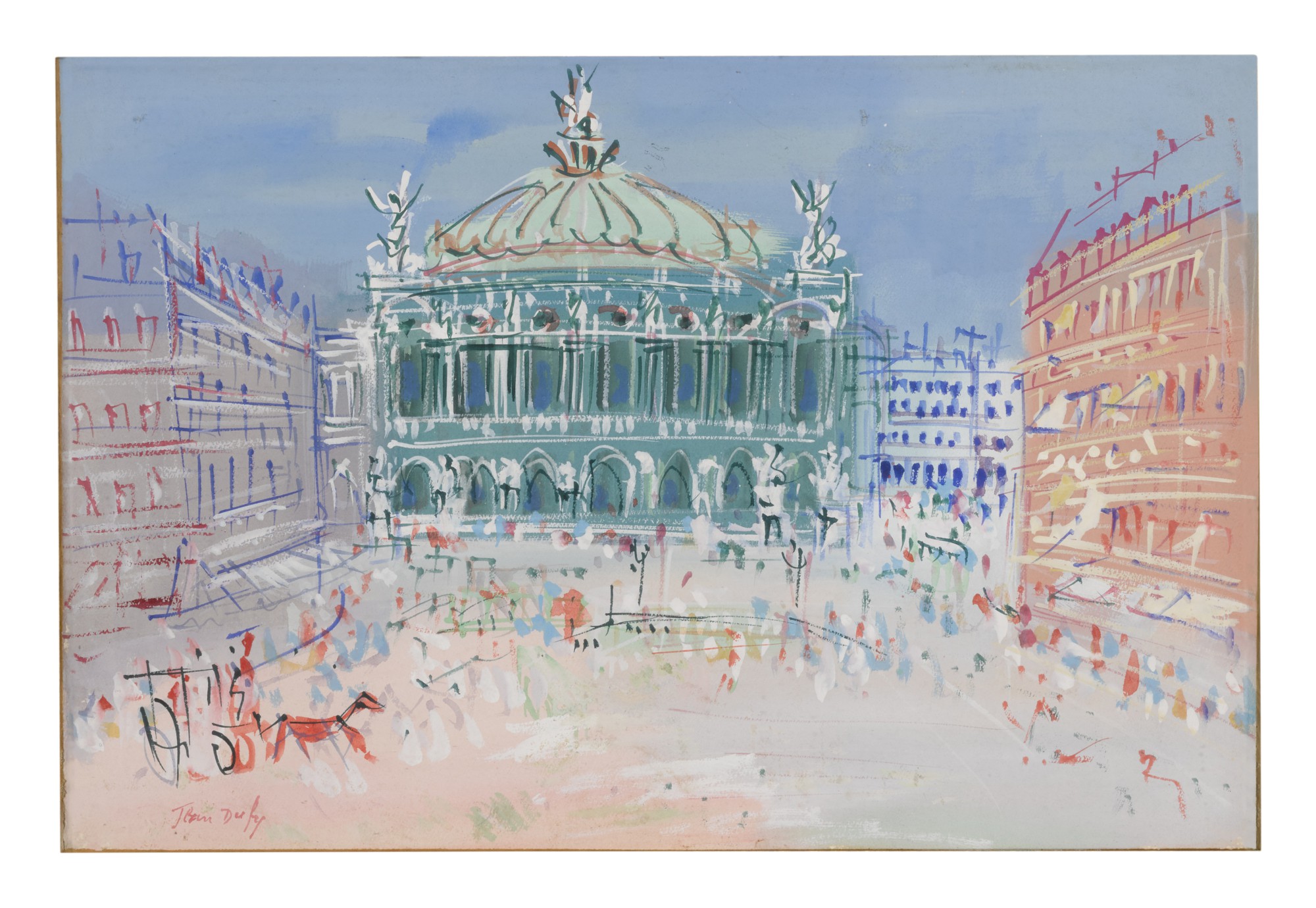 Jean Dufy — Paris, Place de l'Opéra