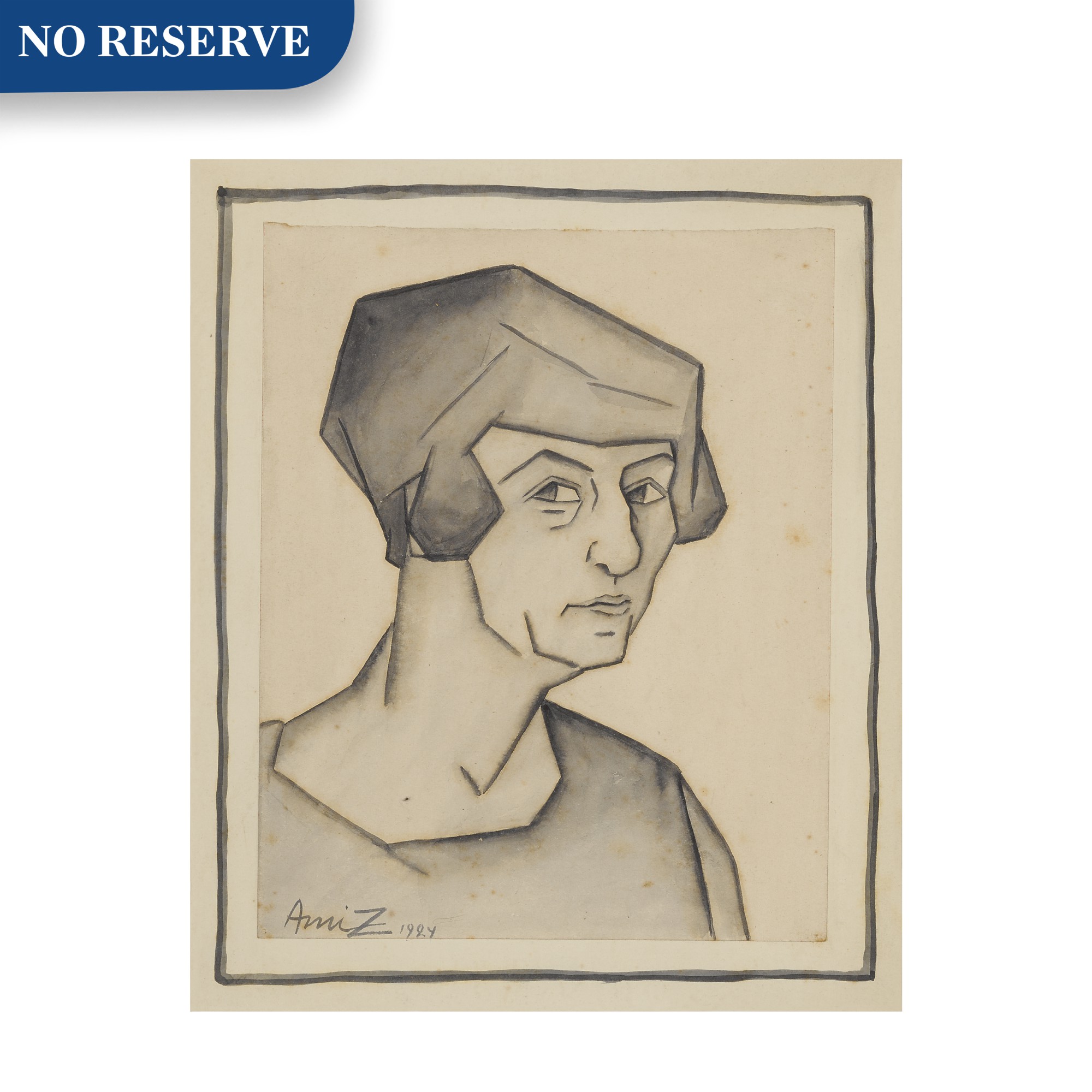 Works on Paper at No Reserve — Portrait of a Woman