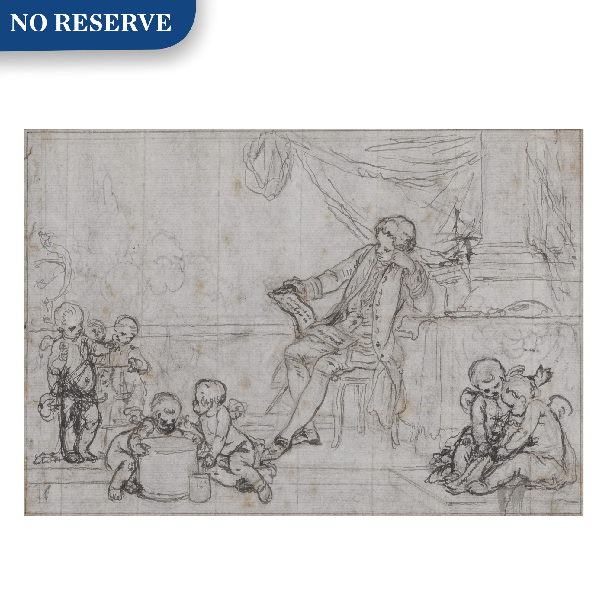 Unknown — A seated gentleman reading a manuscript