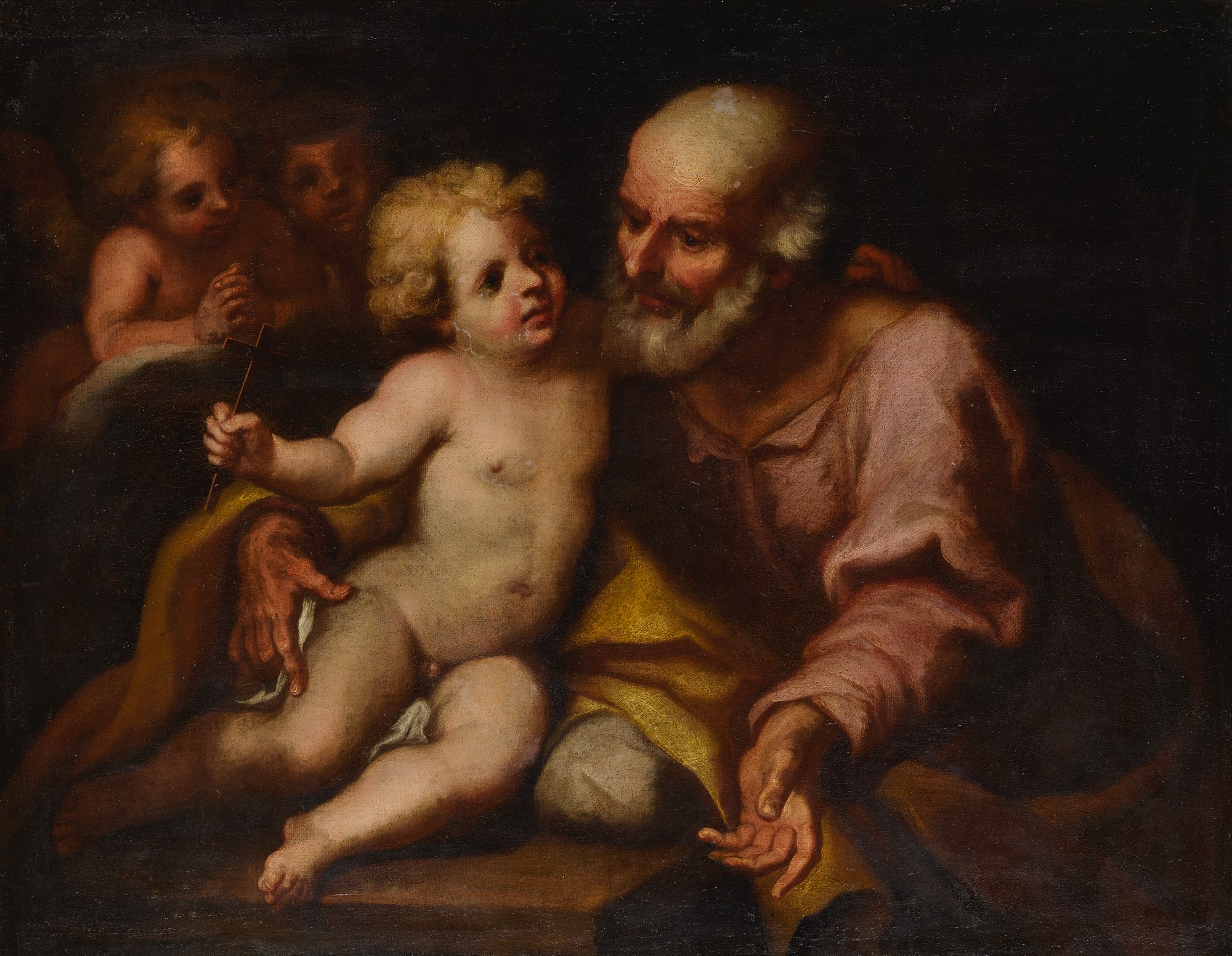 Genoese School, late 17th century — Saint Joseph and the Christ Child