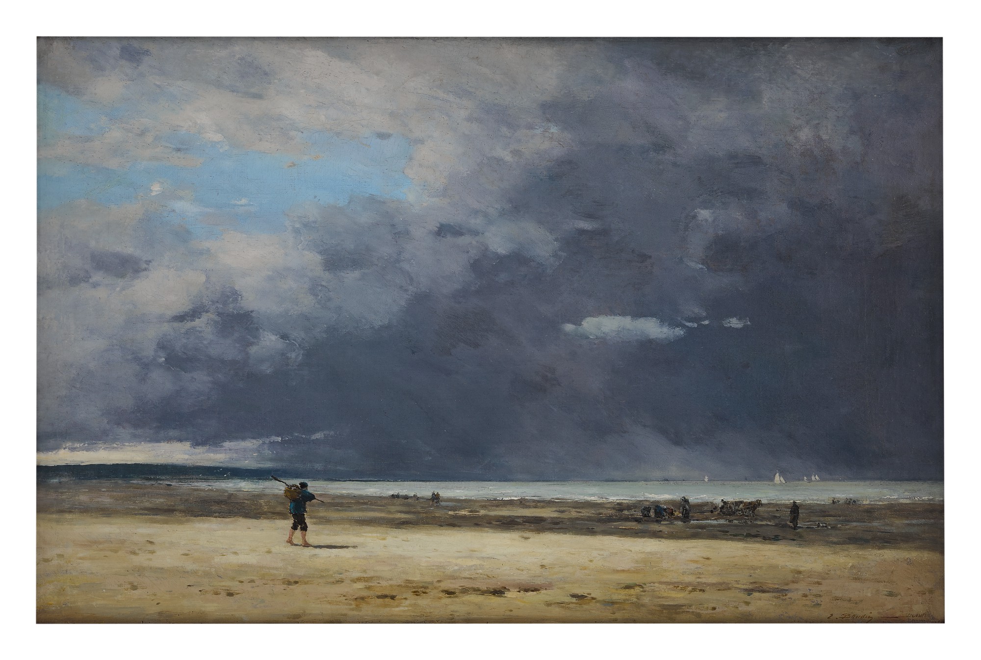 Eugène Boudin — Deauville, marée basse