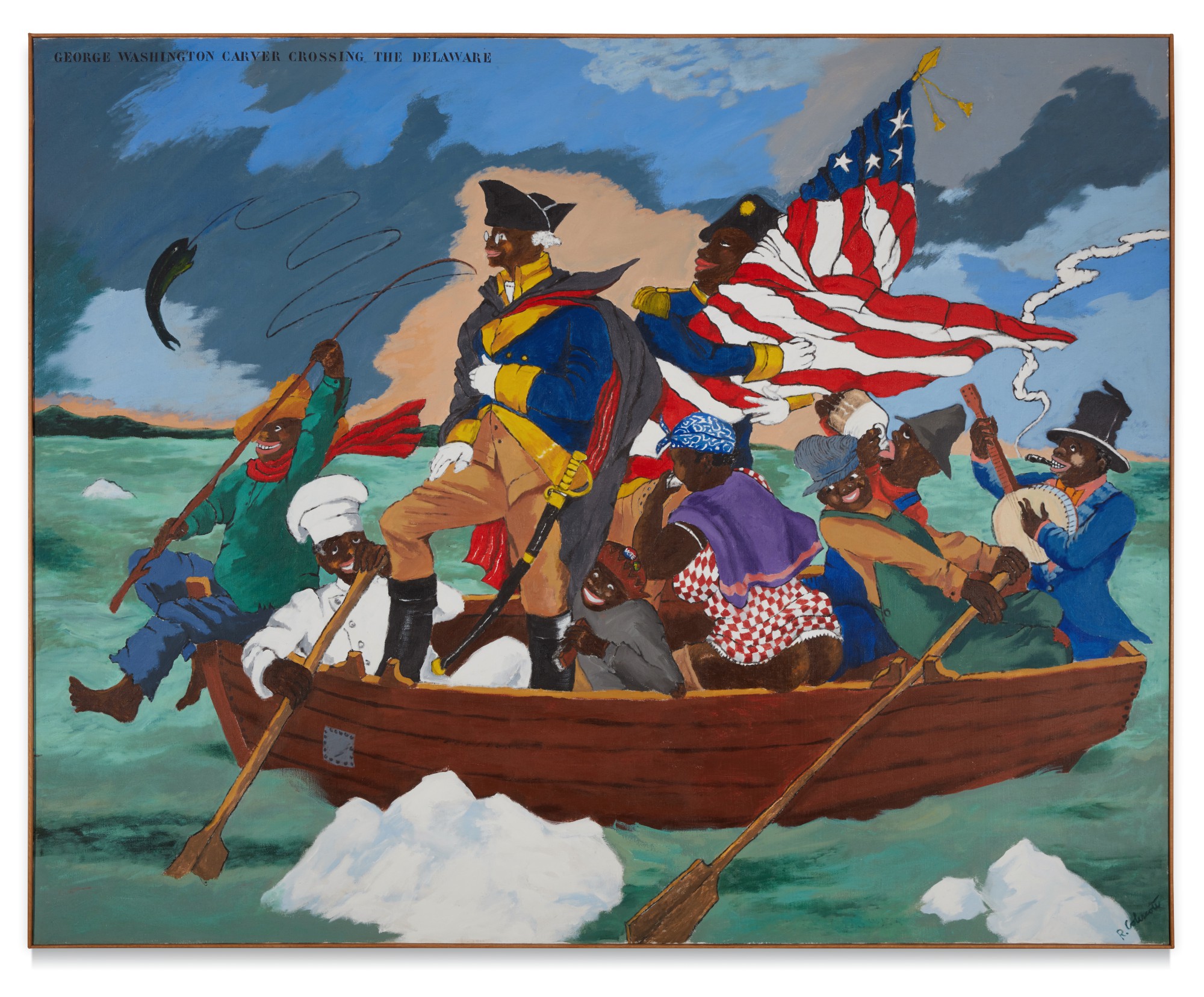 George Washington Carver Crossing the Delaware: Page from an American History Textbook