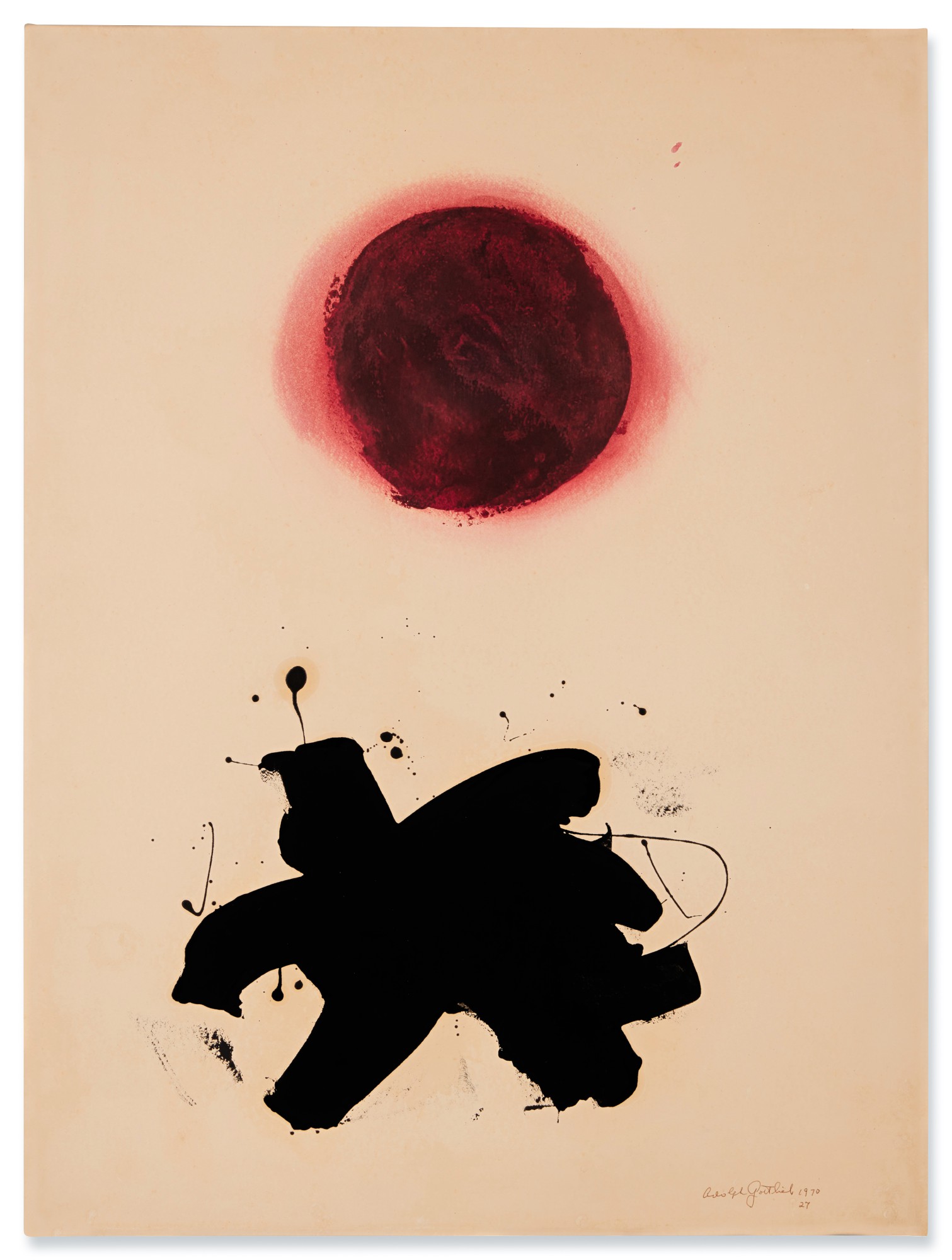 Adolph Gottlieb — Black Splash