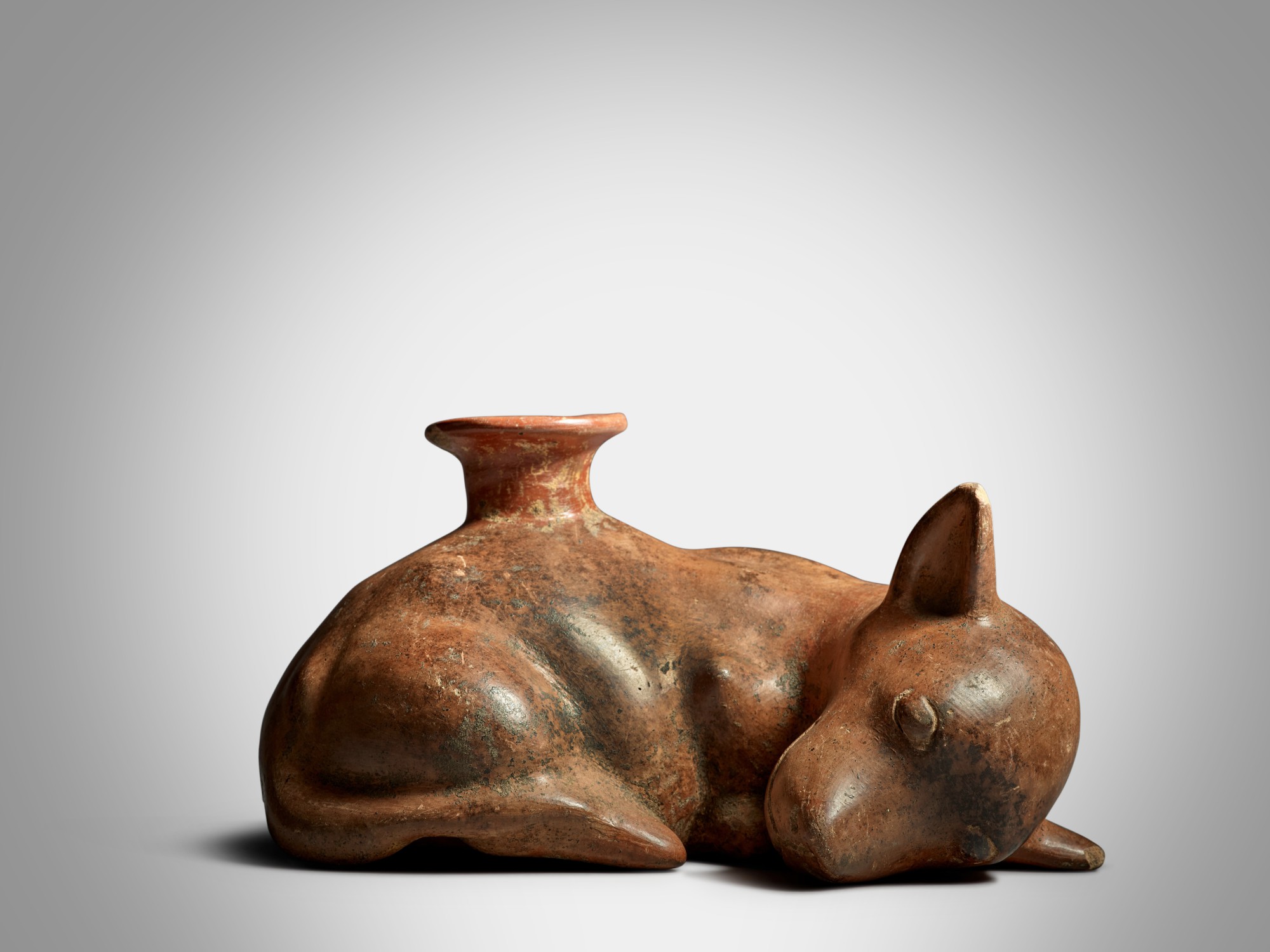 Colima Sleeping Dog, Protoclassic, circa 100 BC - AD 250 — Colima Sleeping Dog, Protoclassic, circa 100 BC - AD 250