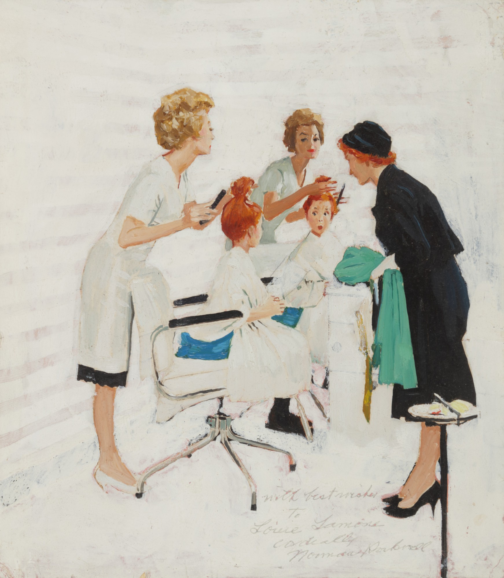 Study for 'First Trip to the Beauty Shop'