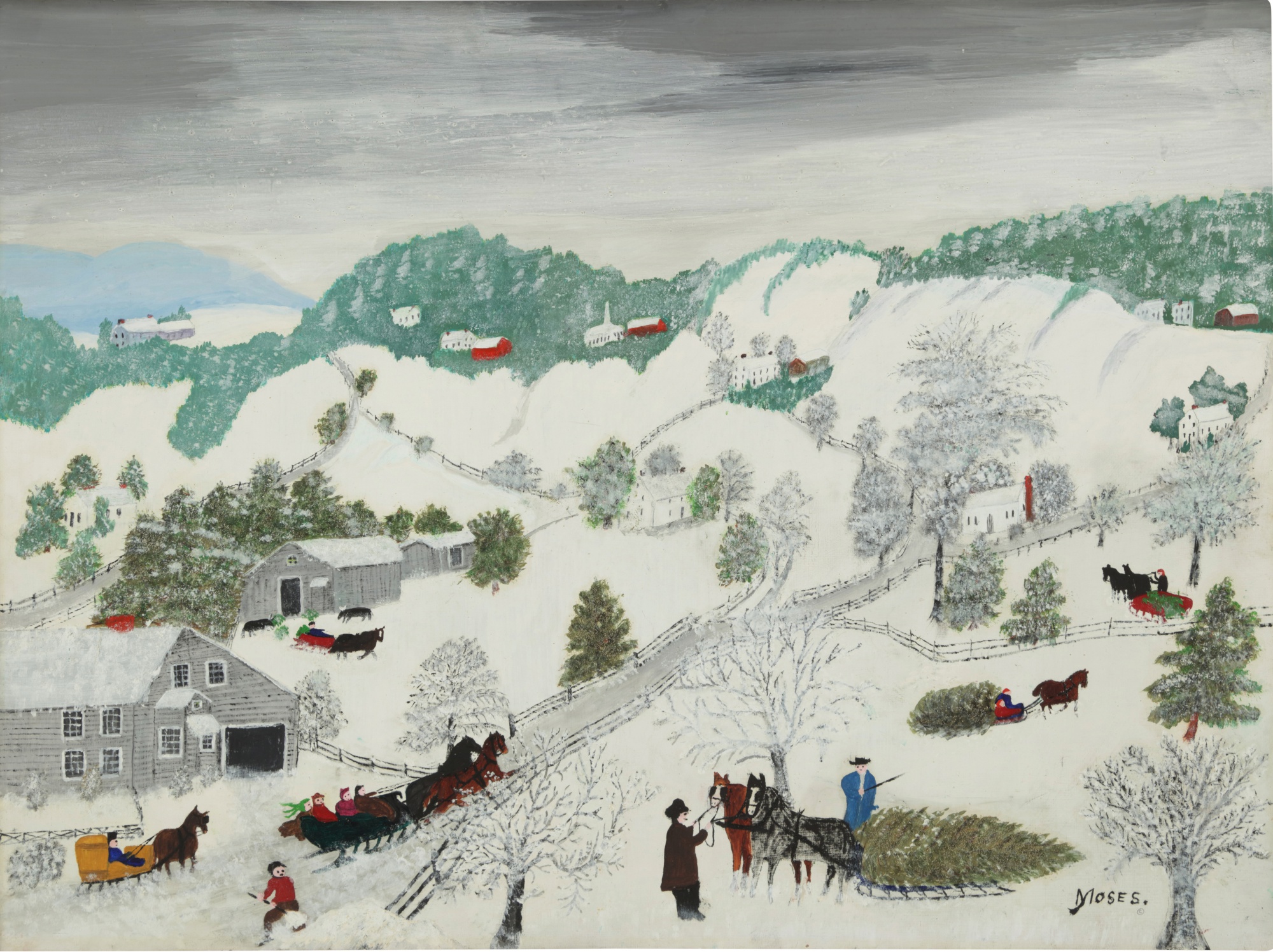 Anna Mary Robertson (Grandma) Moses — Christmas Trees