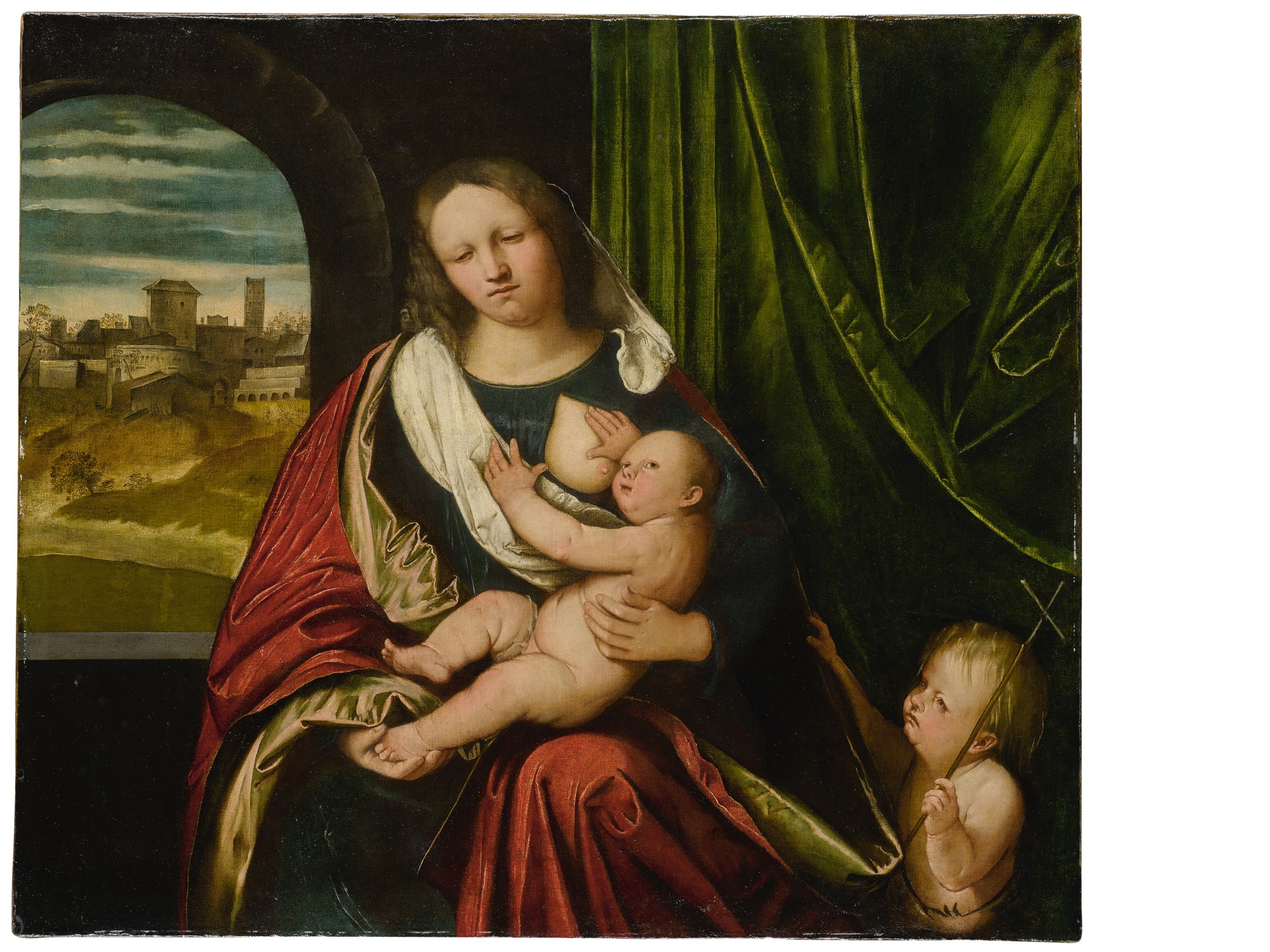 Altobello Melone — Madonna and Child with the Infant Saint John