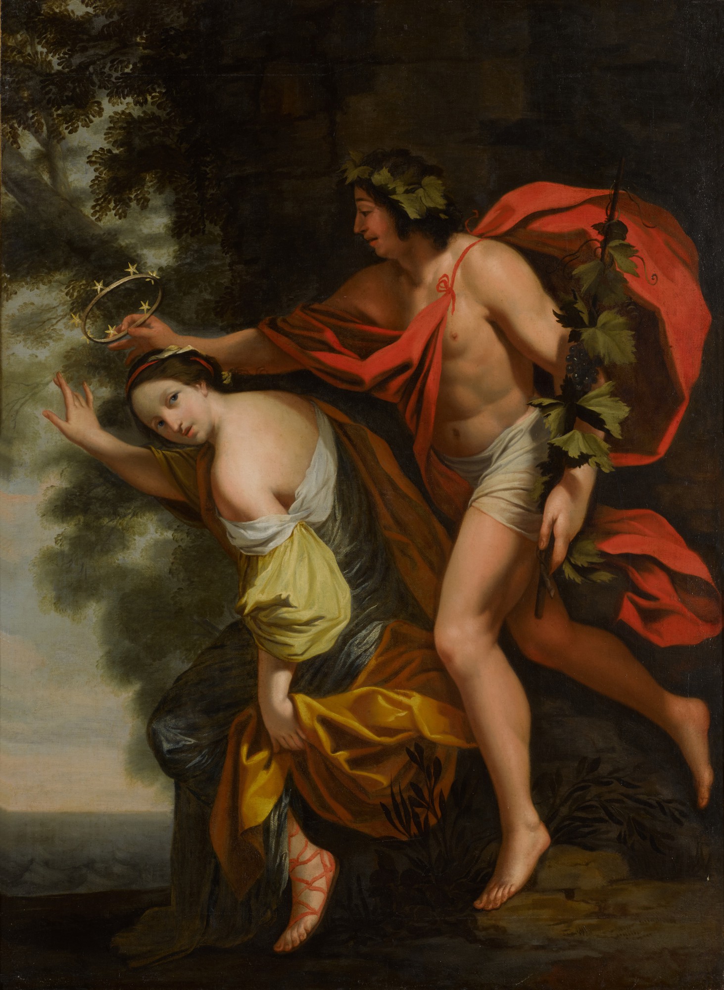 Follower of Simon Vouet — Bacchus and Ariadne