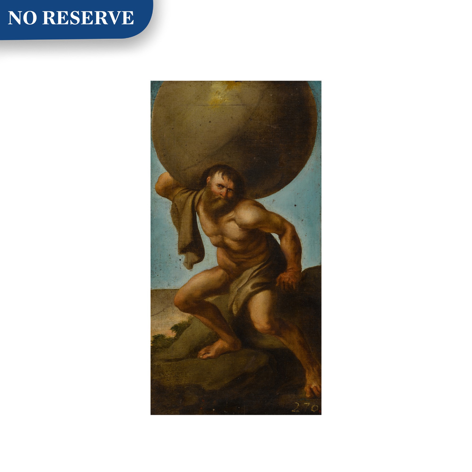 Follower of Sir Peter Paul Rubens — Atlas holding up the heavens