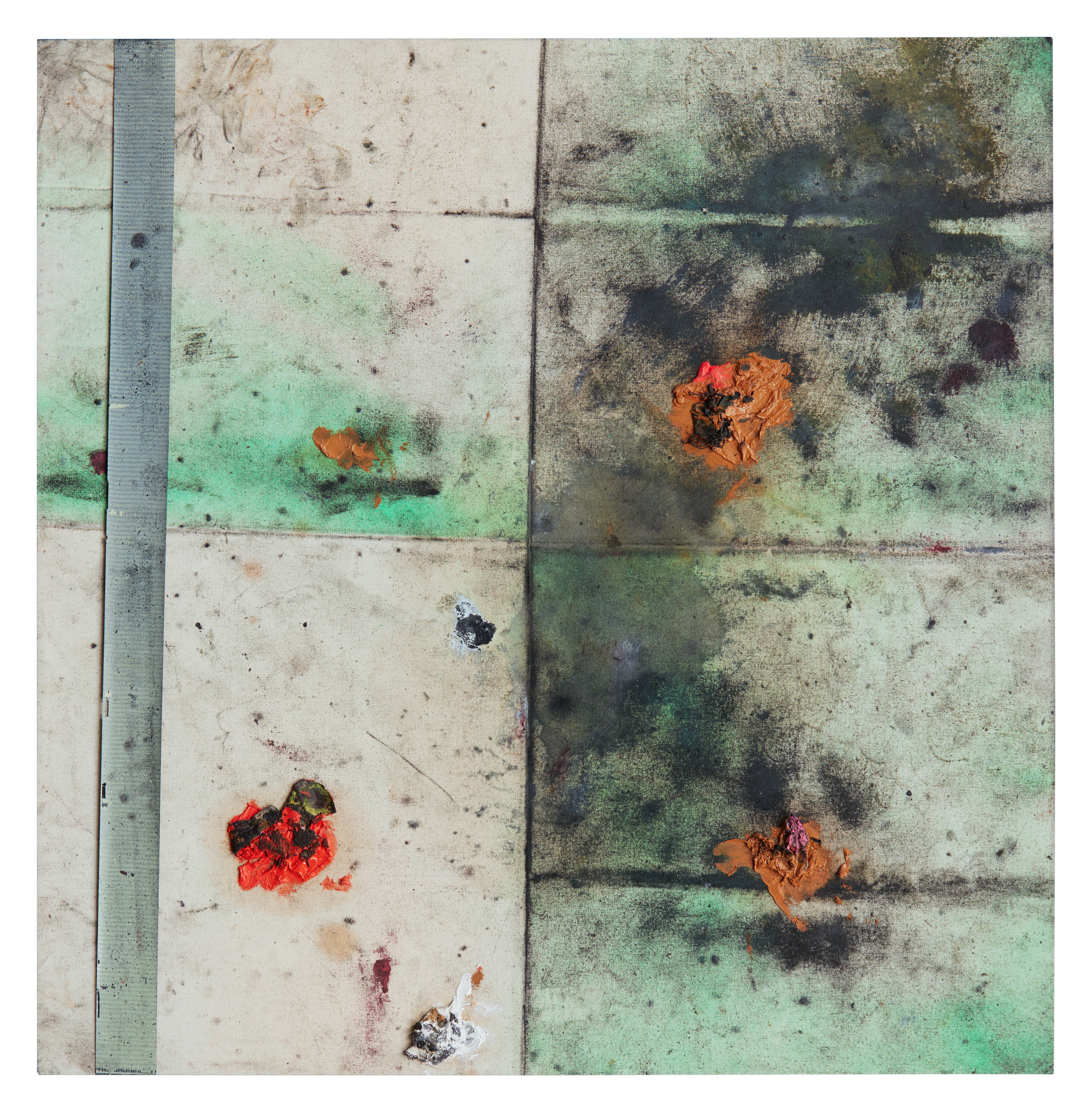 Oscar Murillo — Untitled (Trash Painting 3)