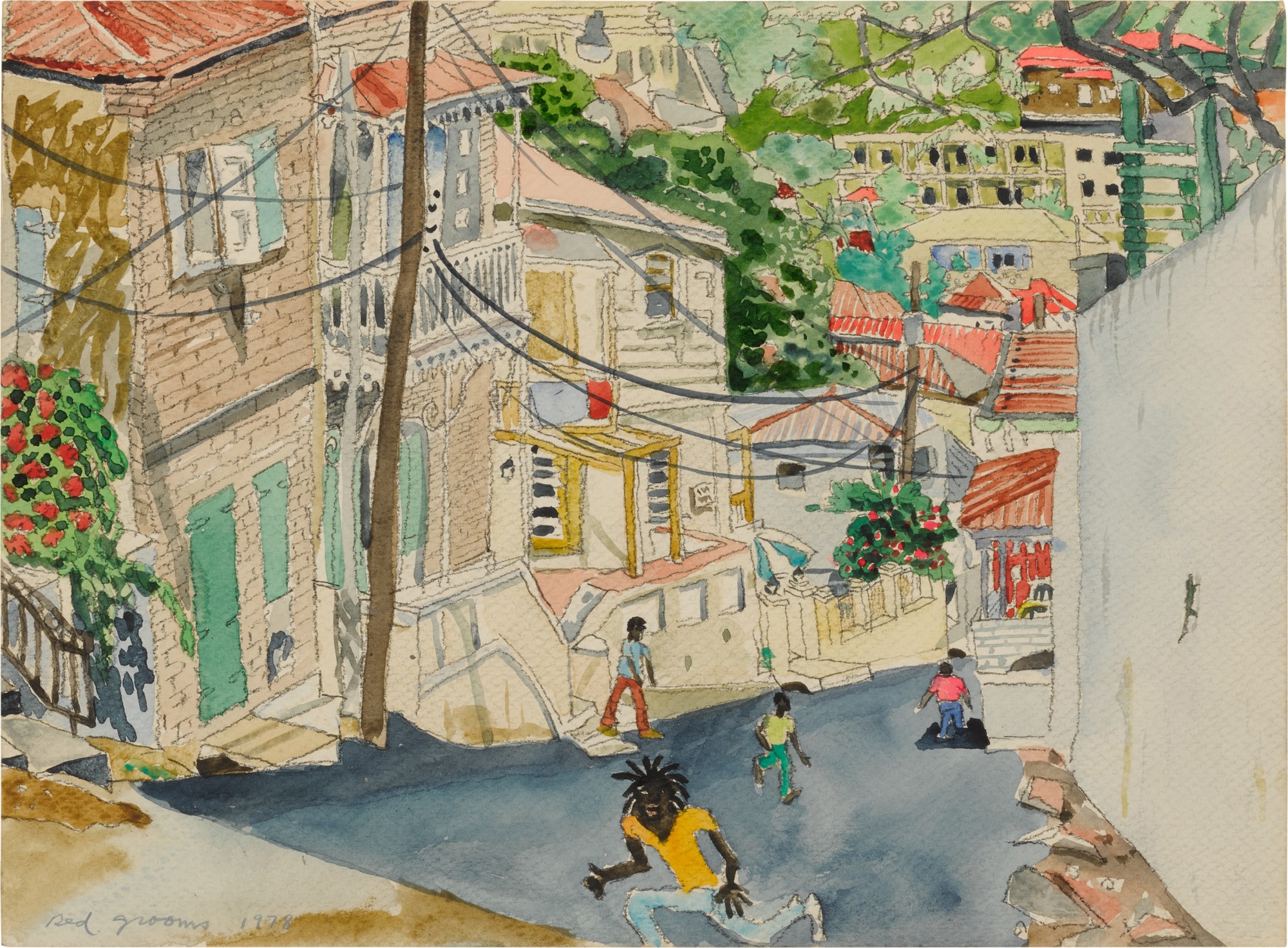 Red Grooms — Back Streets, St. Thomas