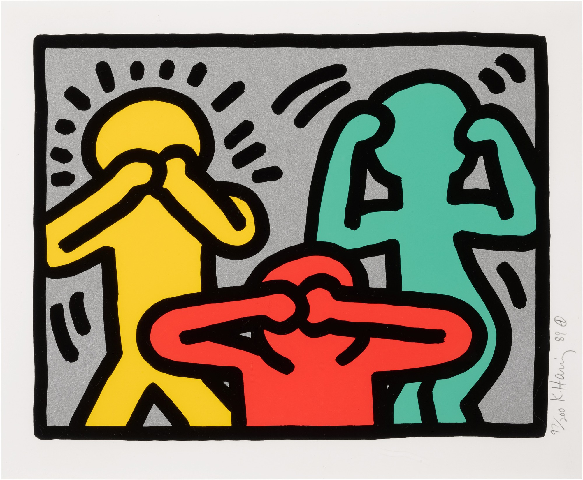 Keith Haring — Pop Shop III: One Plate (Littmann p. 145)