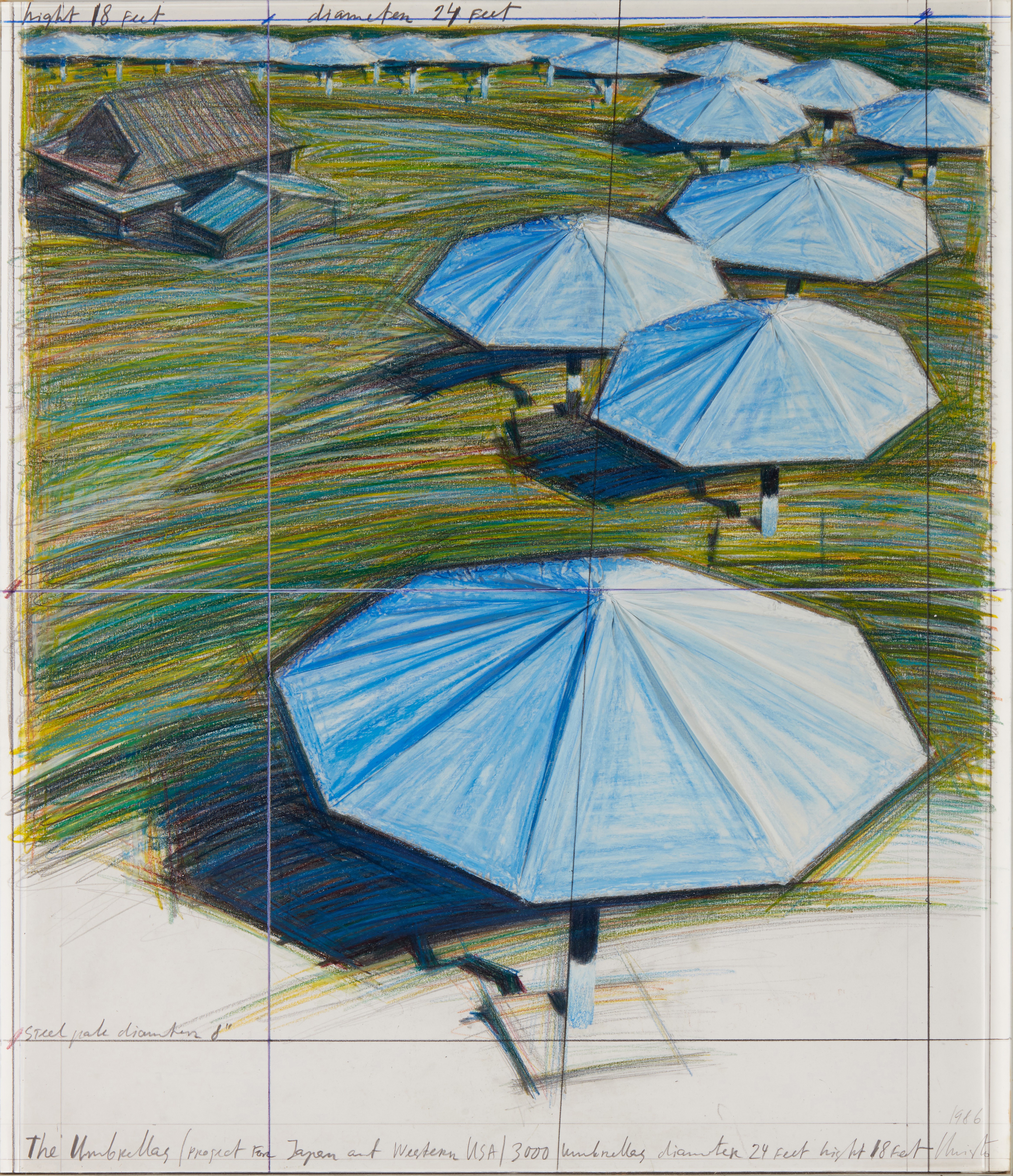Christo — The Umbrellas (Project for Japan and Western USA)