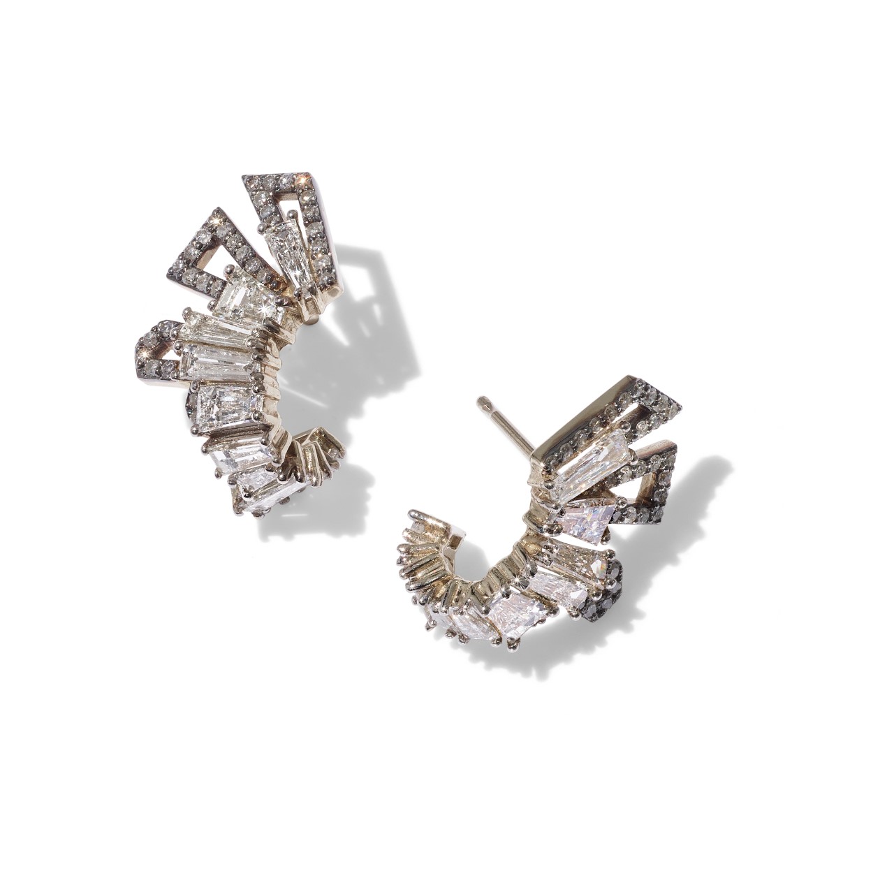 Nak Armstrong — Roman Helmet Diamond Ear Cuffs 