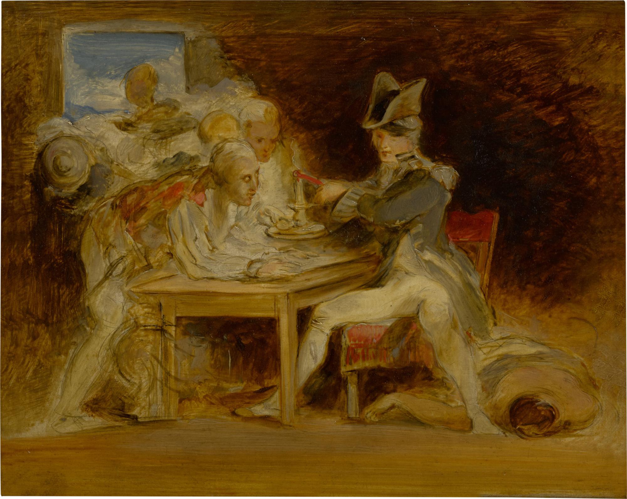 Sir David Wilkie — Nelson sealing the Copenhagen letter