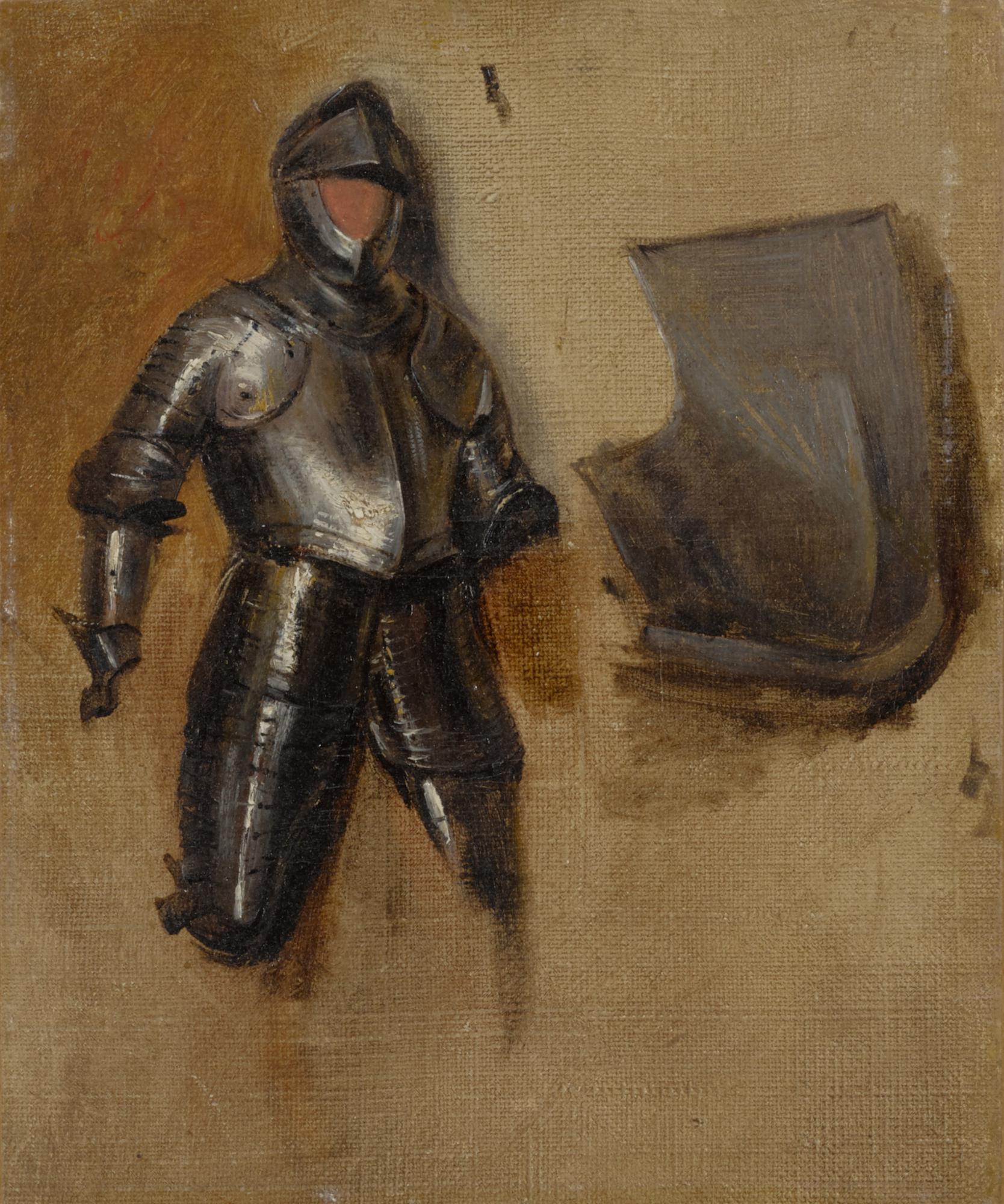 Richard Parkes Bonington — Study of a sixteenth-century half suit of armor