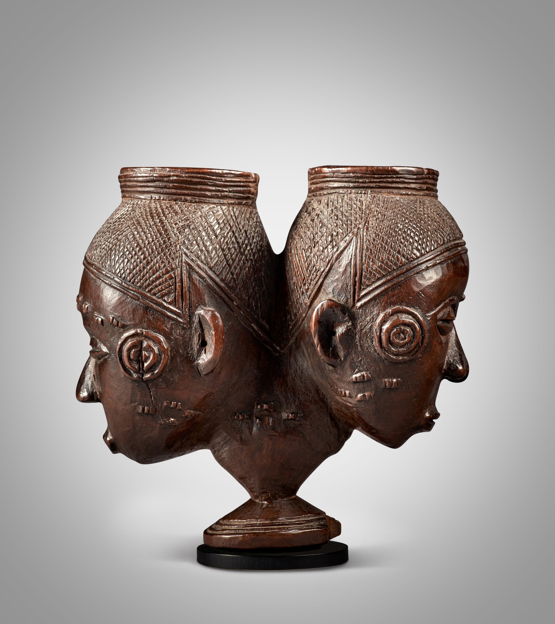 Unknown — Kuba or Wongo Double Headed Cup, Democratic Republic of the Congo