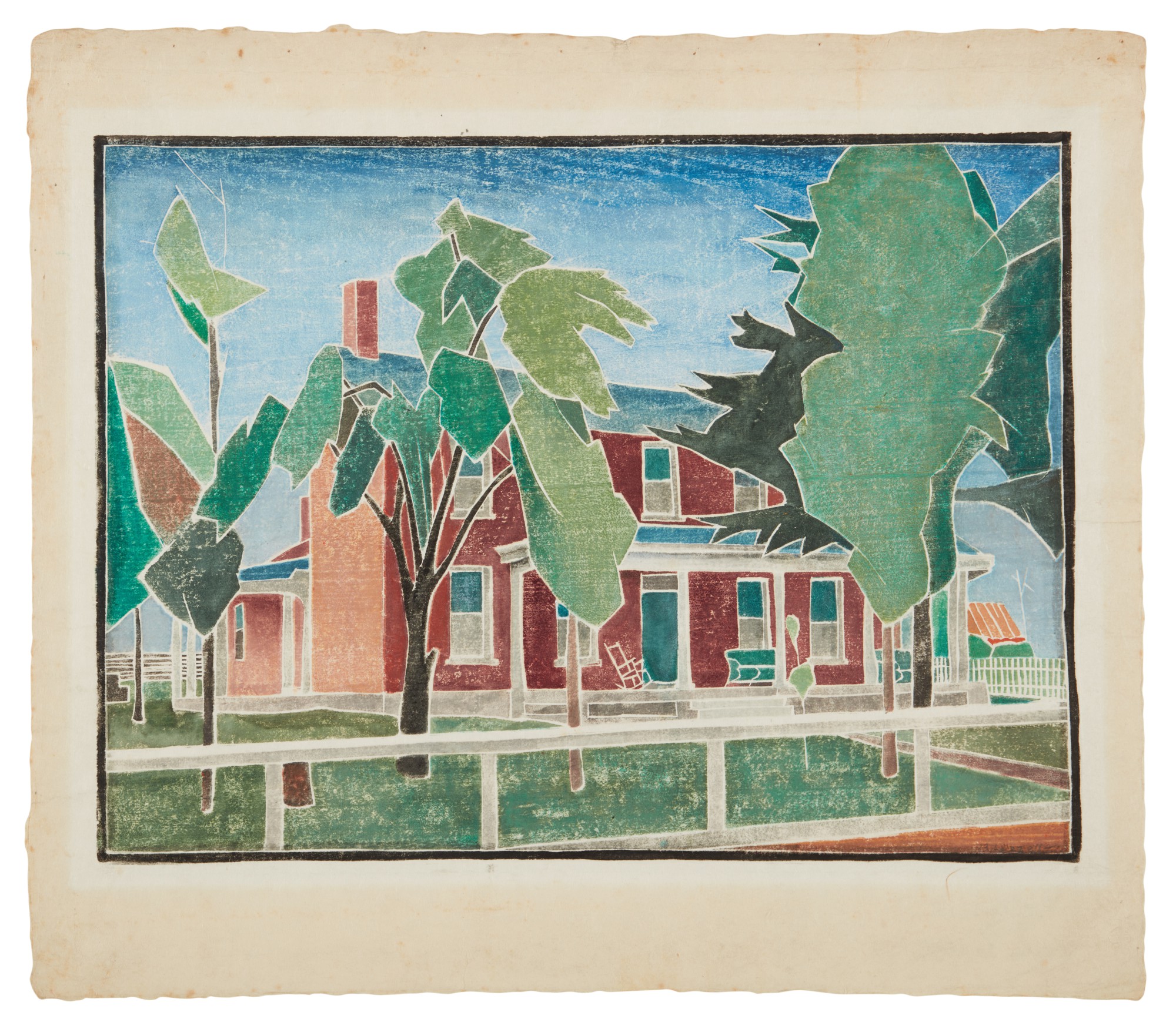 Blanche Lazzell — West Virginia University Farmhouse