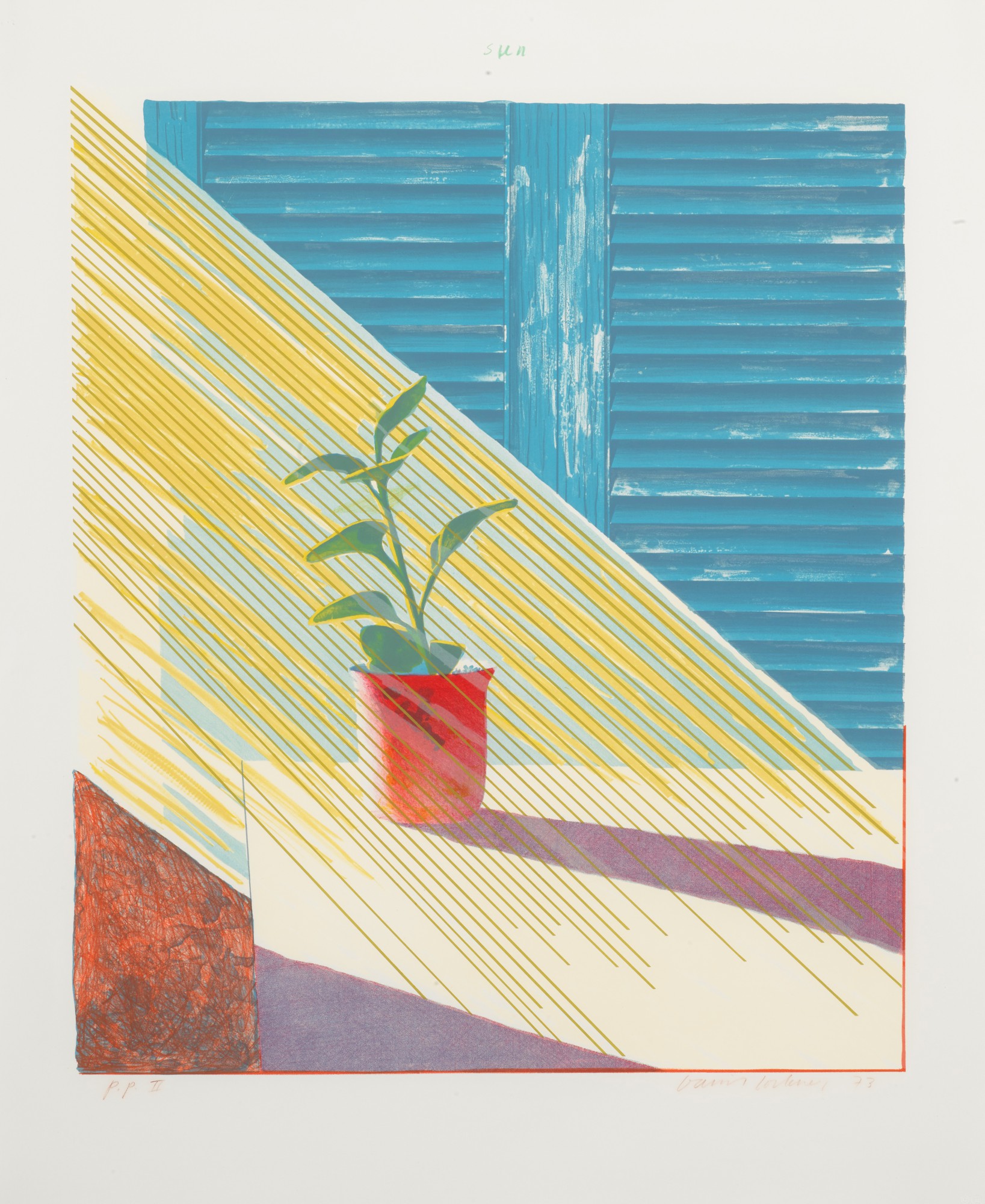 David Hockney — Sun (Scottish Arts Council 136; Museum of Contemporary Art, Tokyo 127)
