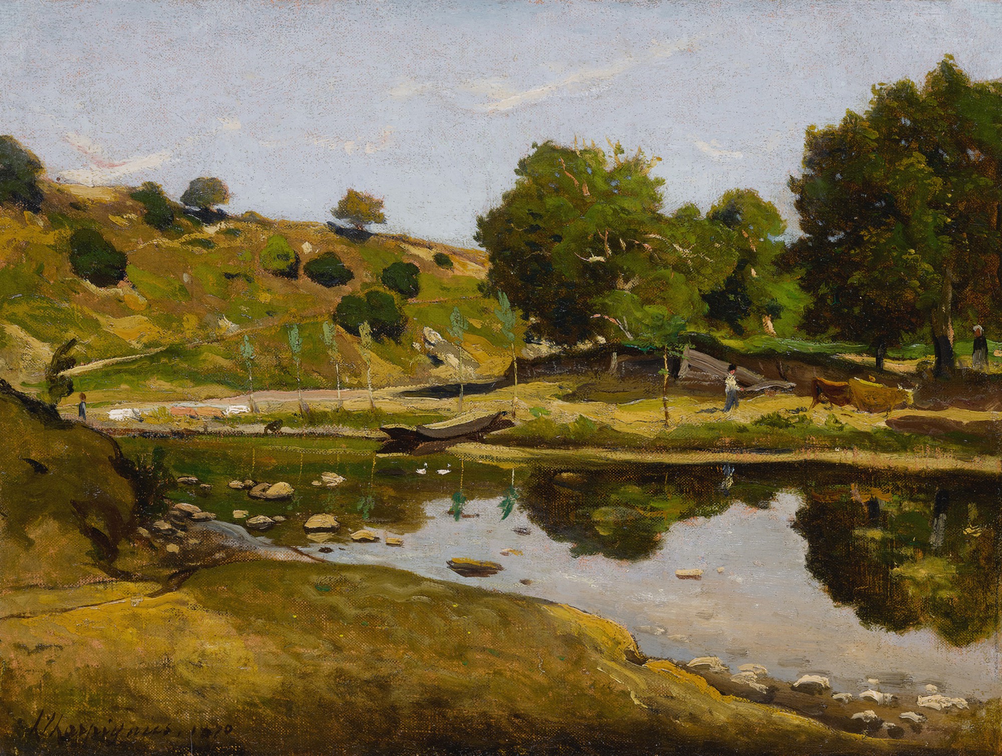 Henri-Joseph Harpignies — Paysage ensoleillé