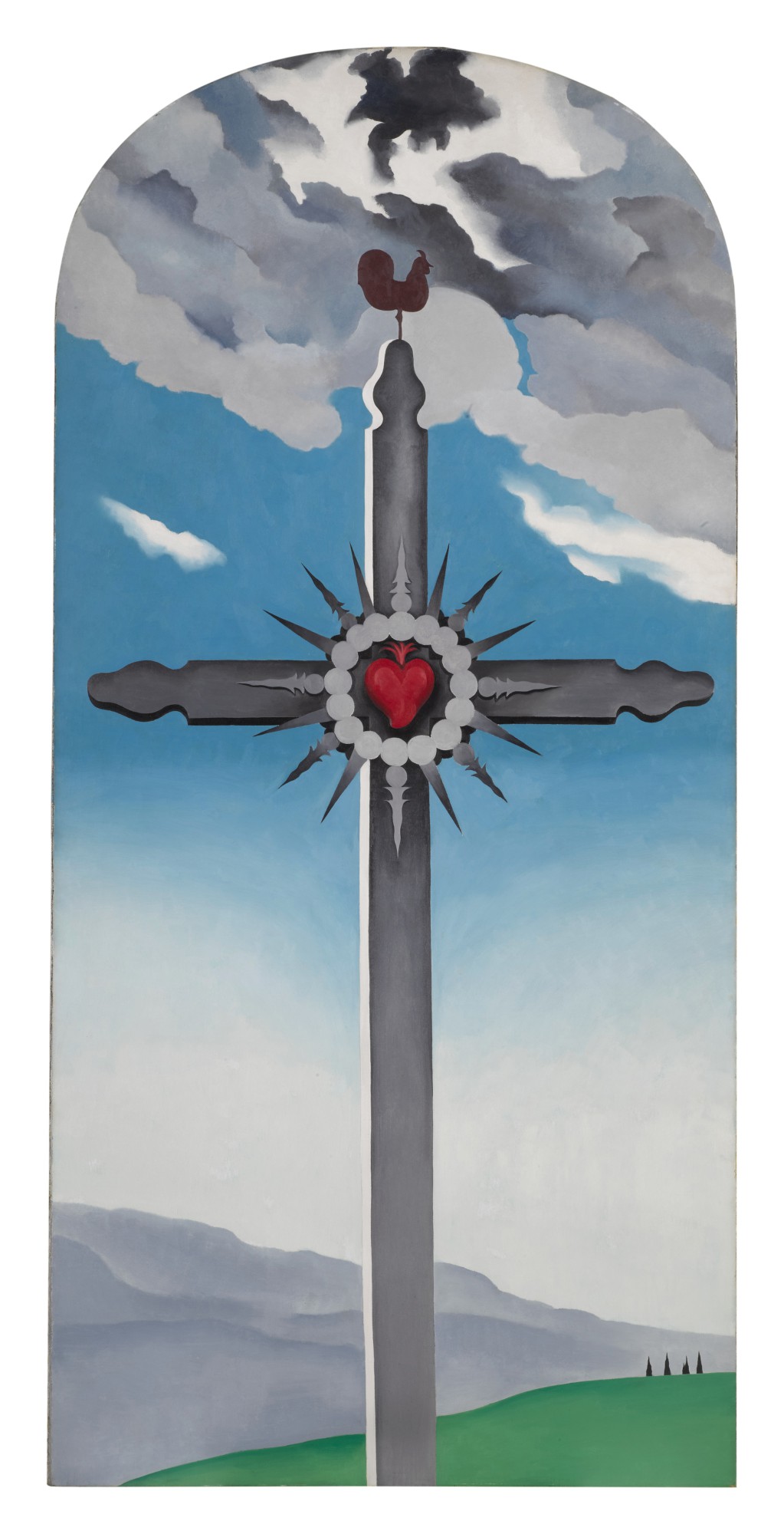 Georgia O'Keeffe — Cross with Red Heart 