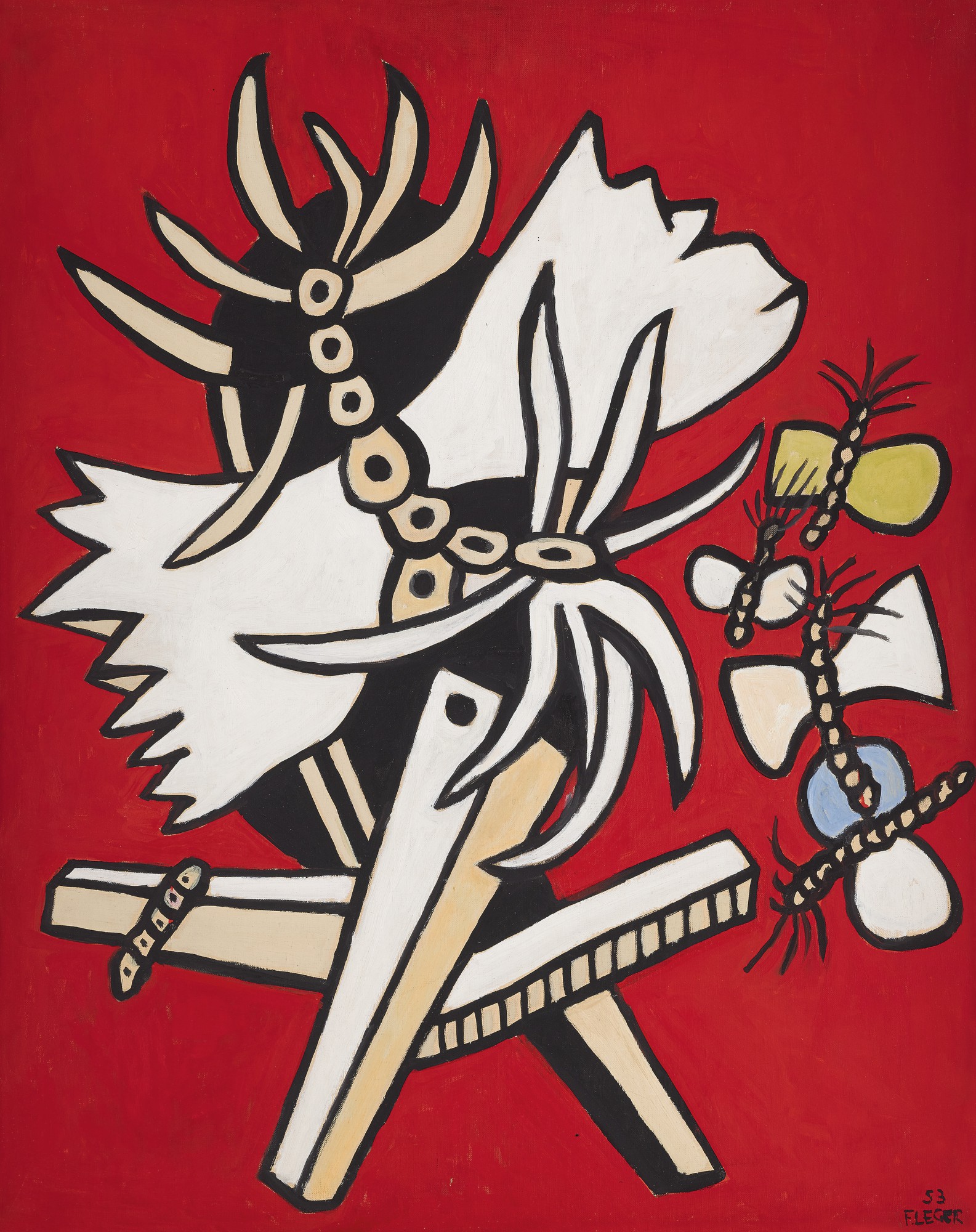 Fernand Léger — Quatre papillons et un insecte