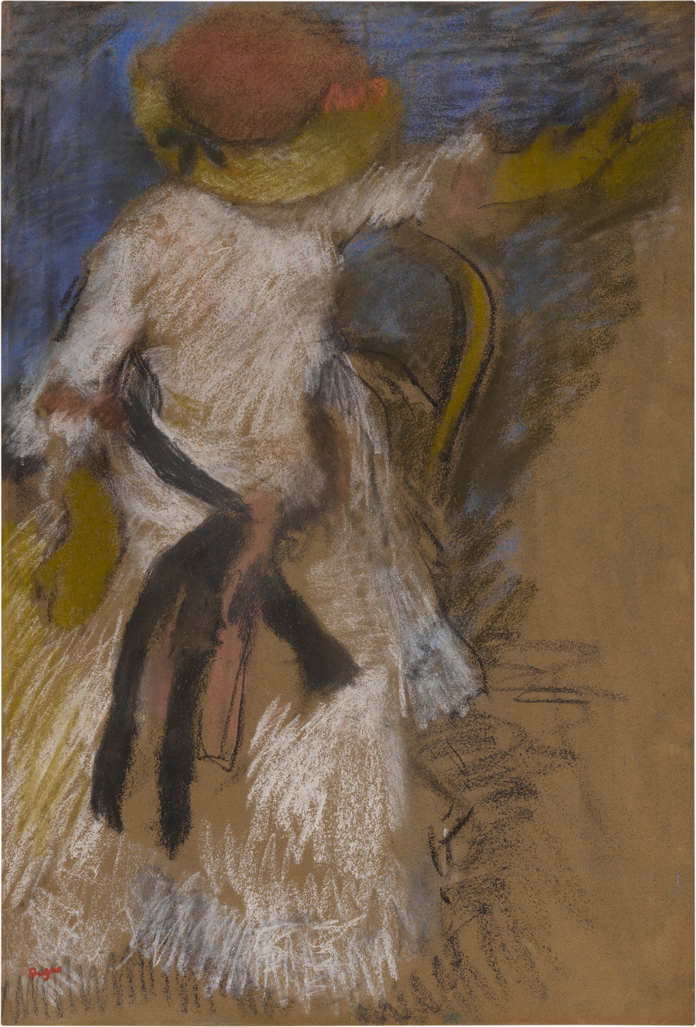 Edgar Degas — Femme en robe blanche assise