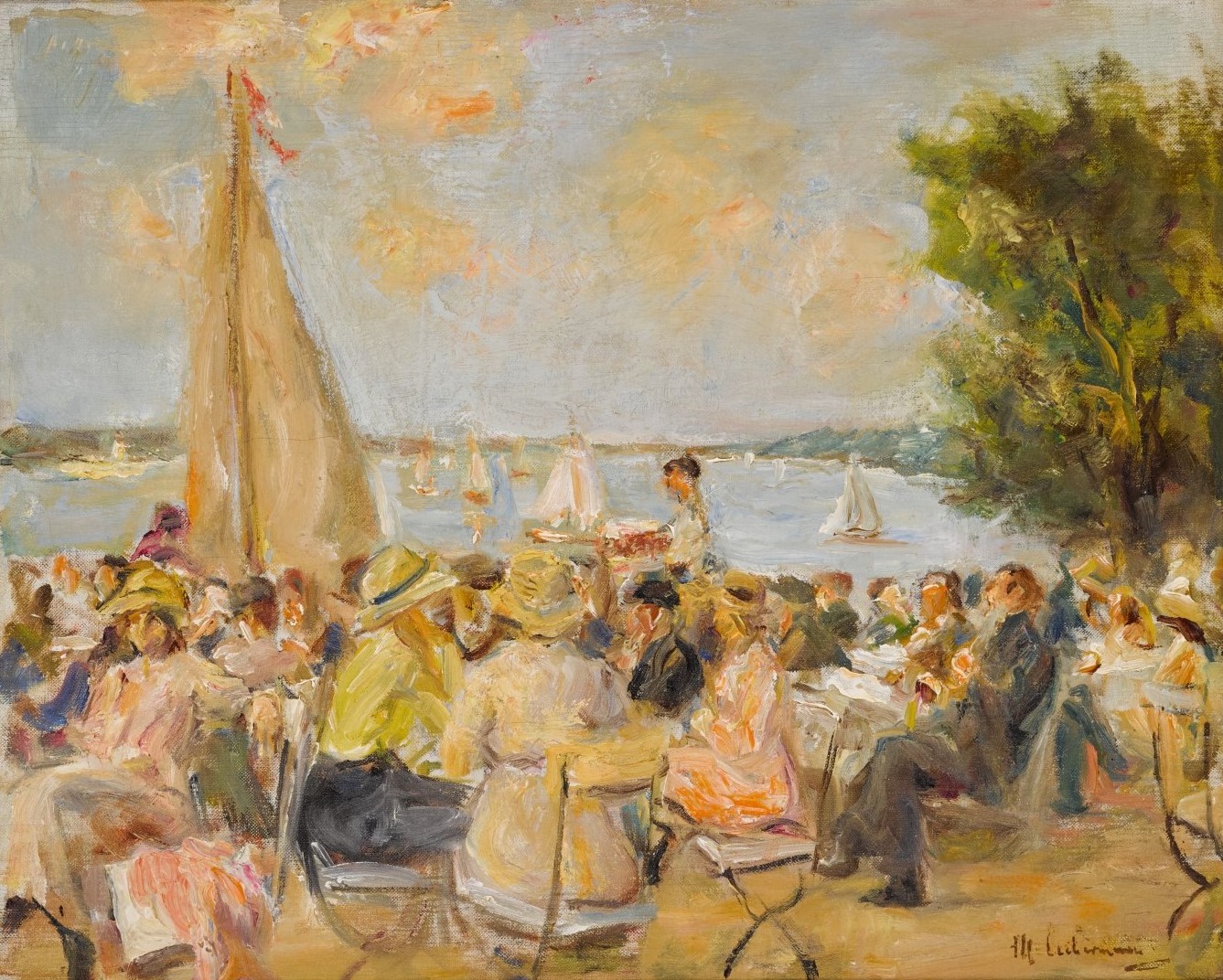 Max Liebermann — Gartenlokal an der Havel