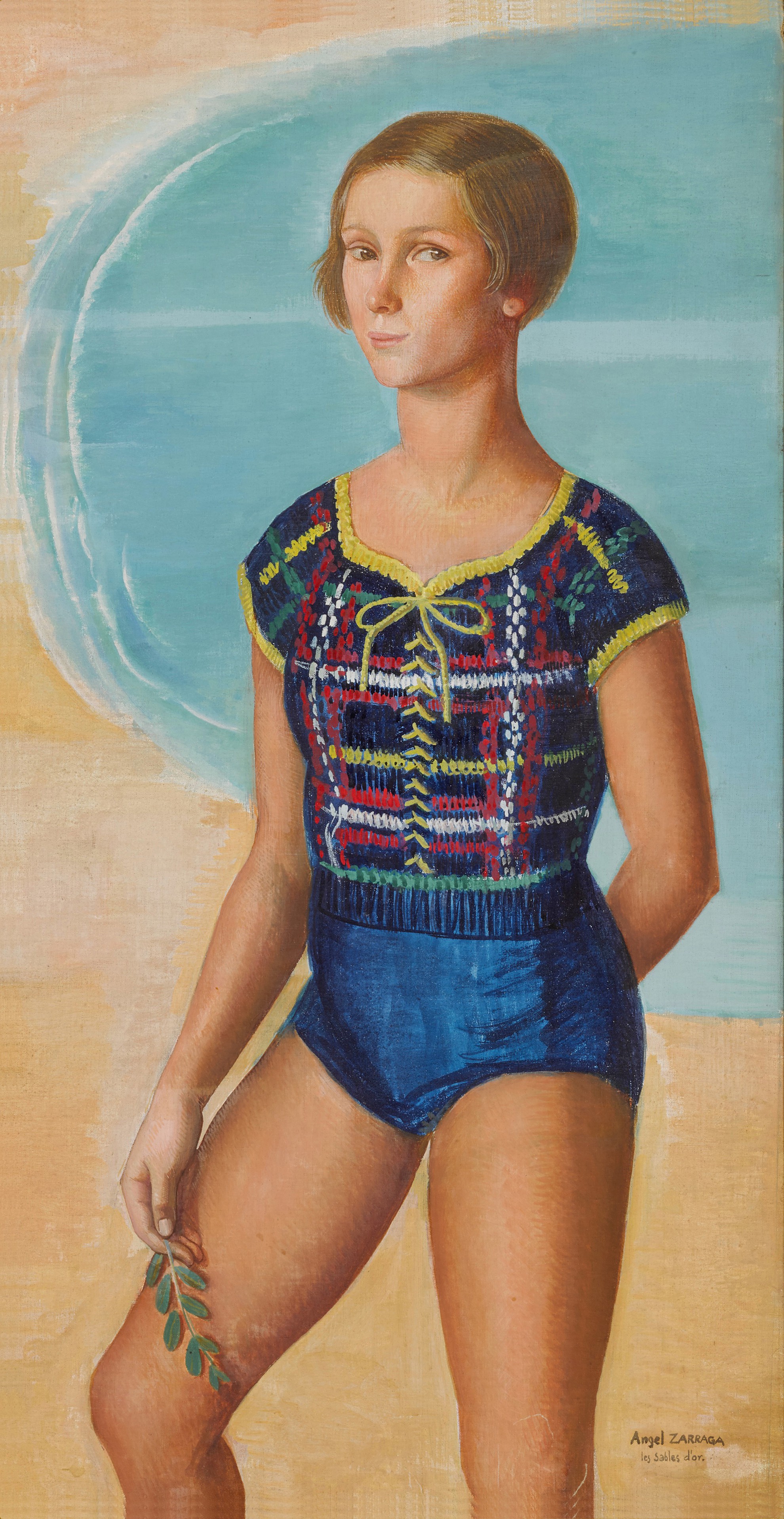 Baigneuse, côte d'émeraude (Portrait of Martine Abraham)