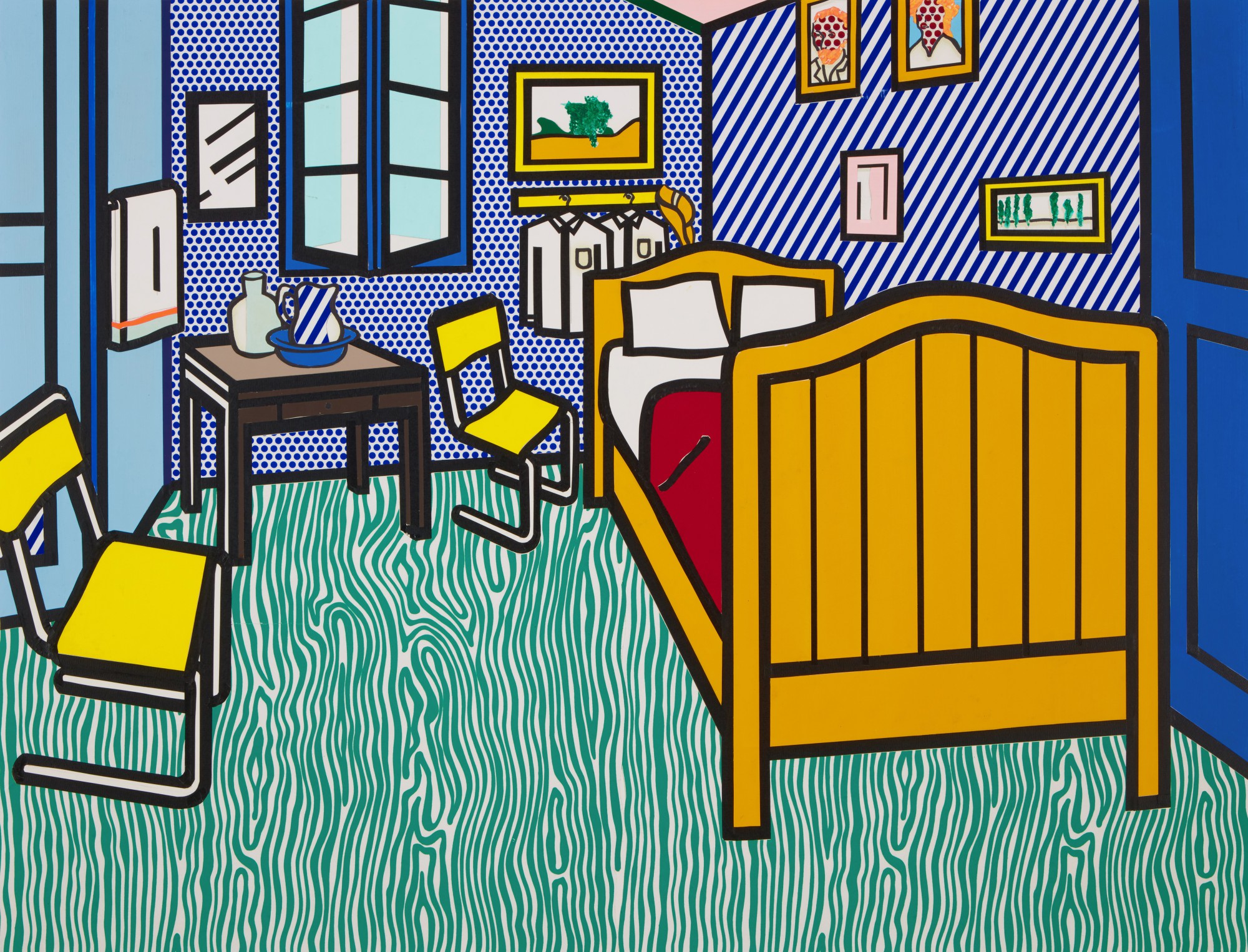 Roy Lichtenstein — Bedroom at Arles (Study)