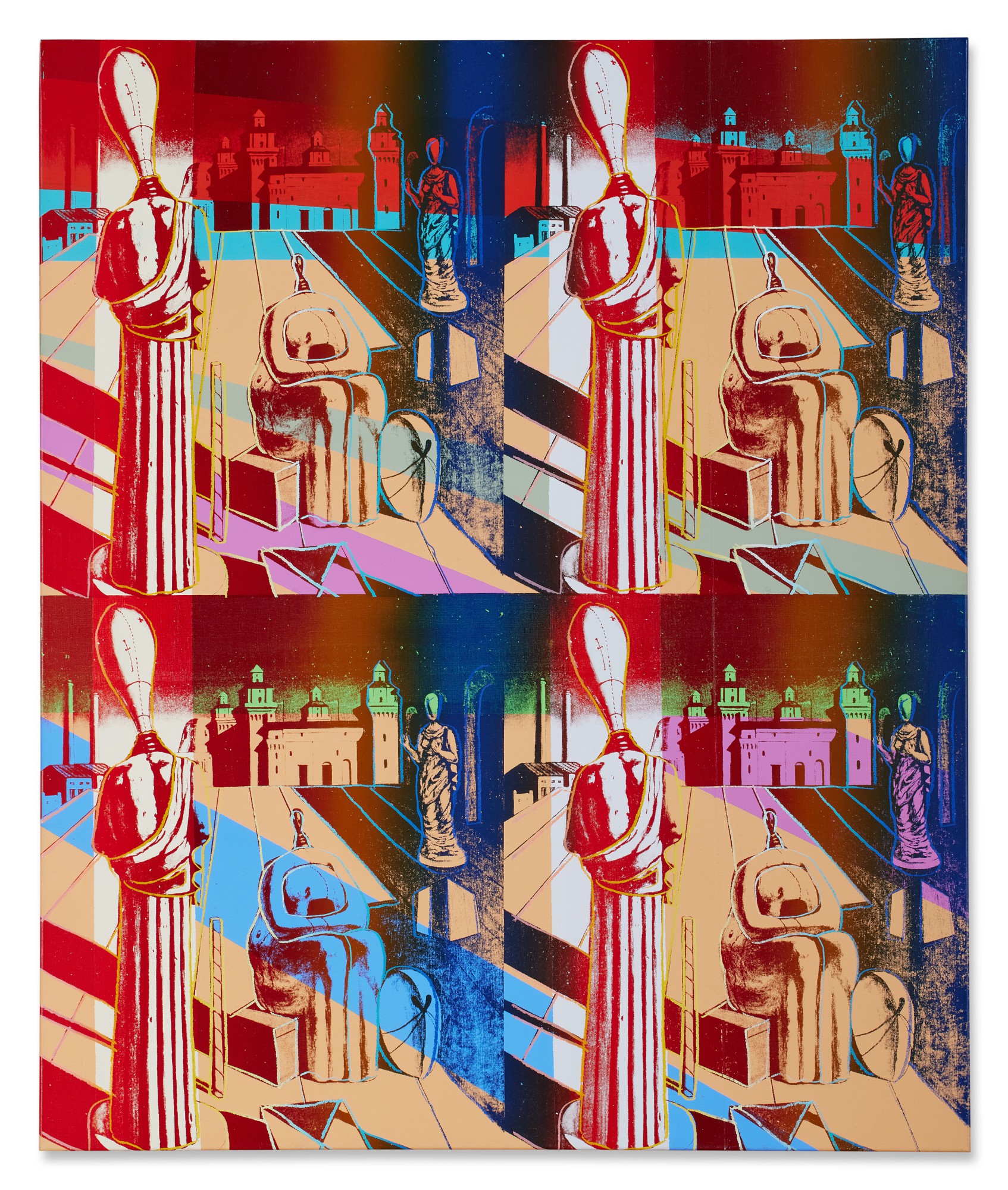 Andy Warhol — Disquieting Muses (after de Chirico, Muse Inquietanti)