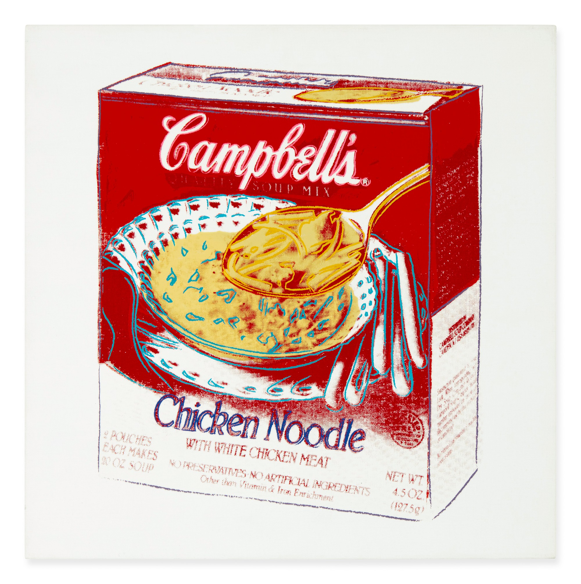 Andy Warhol — Campbell's Soup Box (Chicken Noodle)