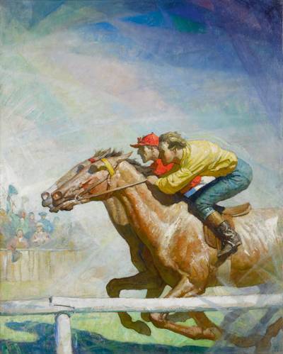 The Horse Race (Cursing and Whipping like a Madman, the Scarlet Jockey Drew up on the Turn, Hung Knee to Knee, Passed Him by)