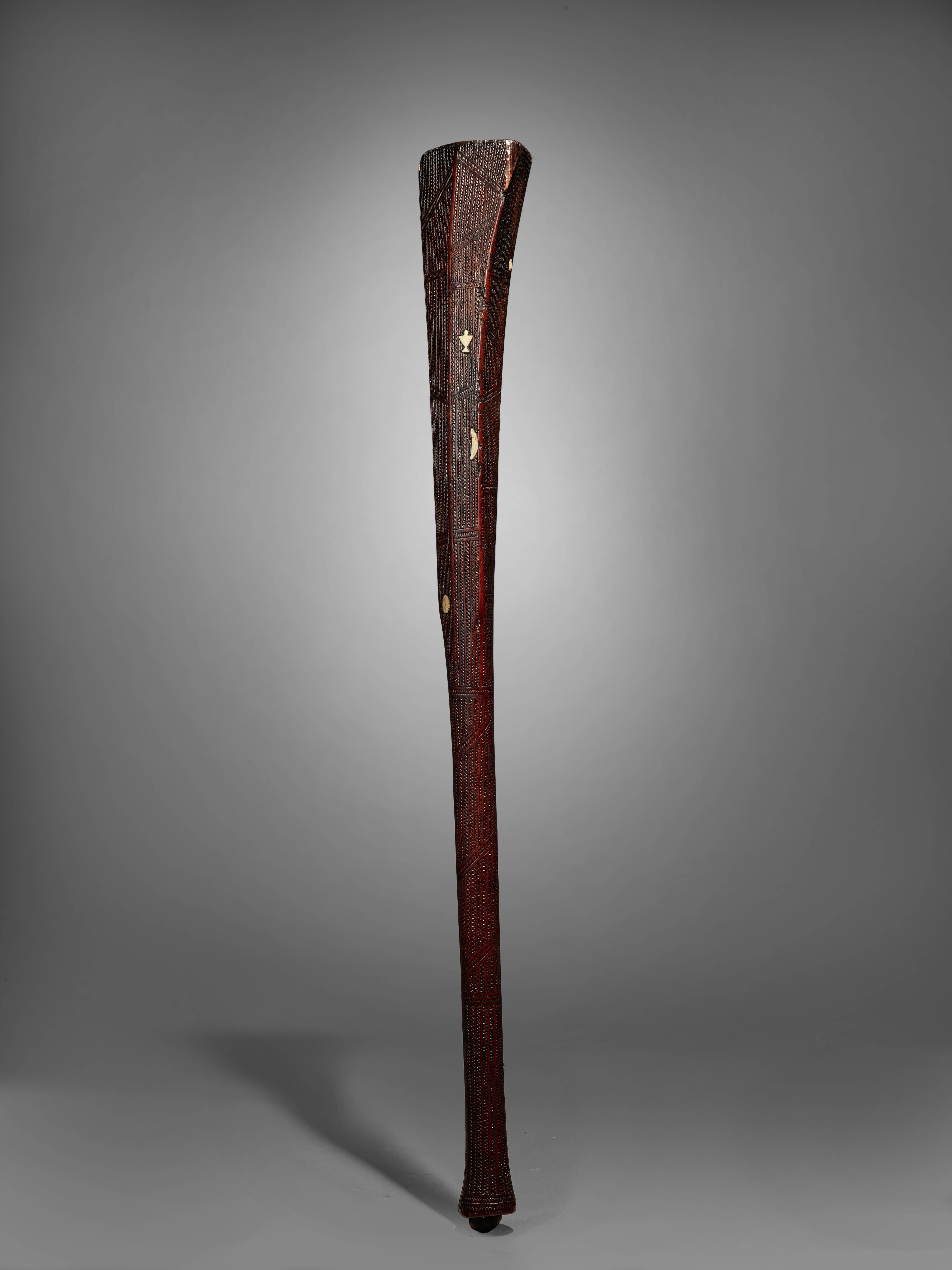 Club with Marine Ivory Inlays, Tonga