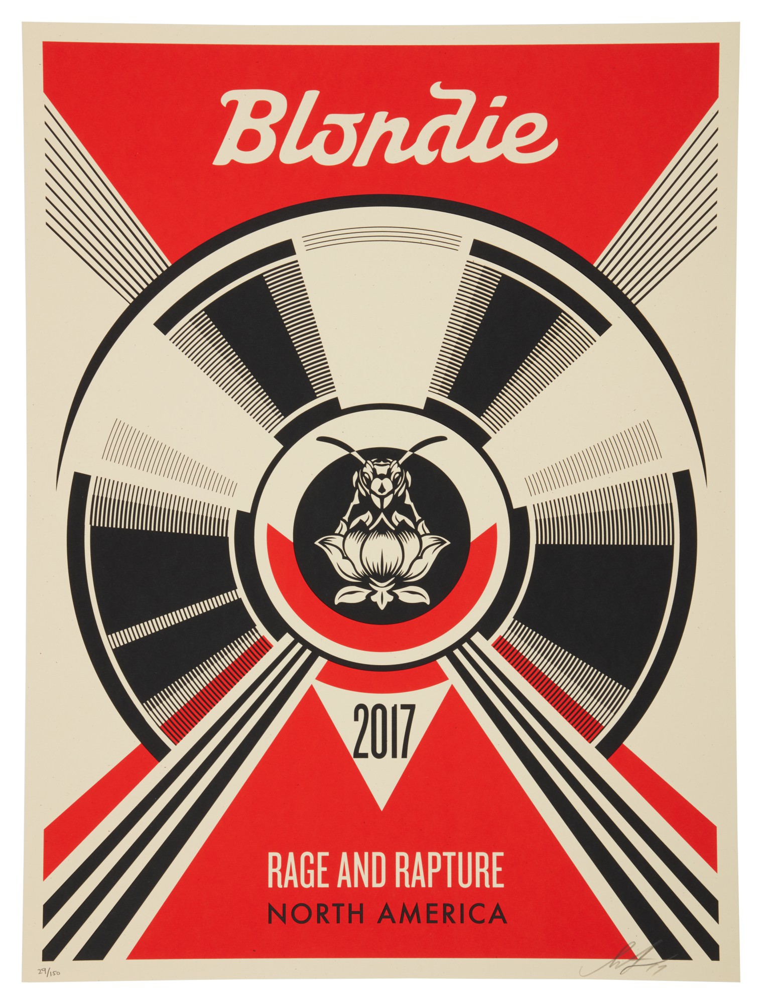 Shepard Fairey — Rage And Rapture North America (red)