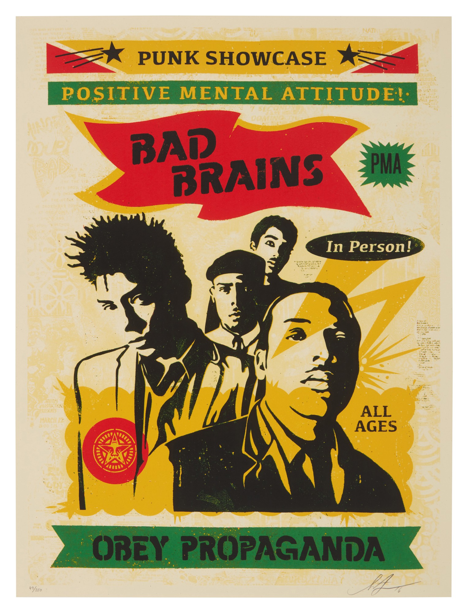 Shepard Fairey — Bad Brains Punk Showcase (rasta)