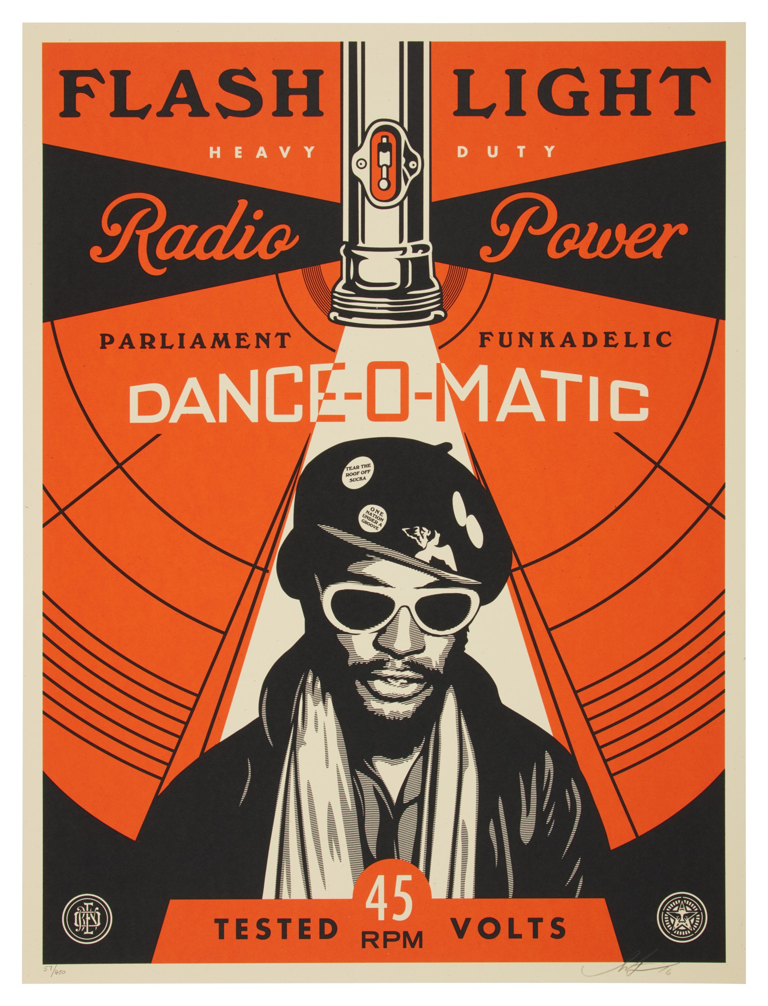 Shepard Fairey — George Clinton Flash Light