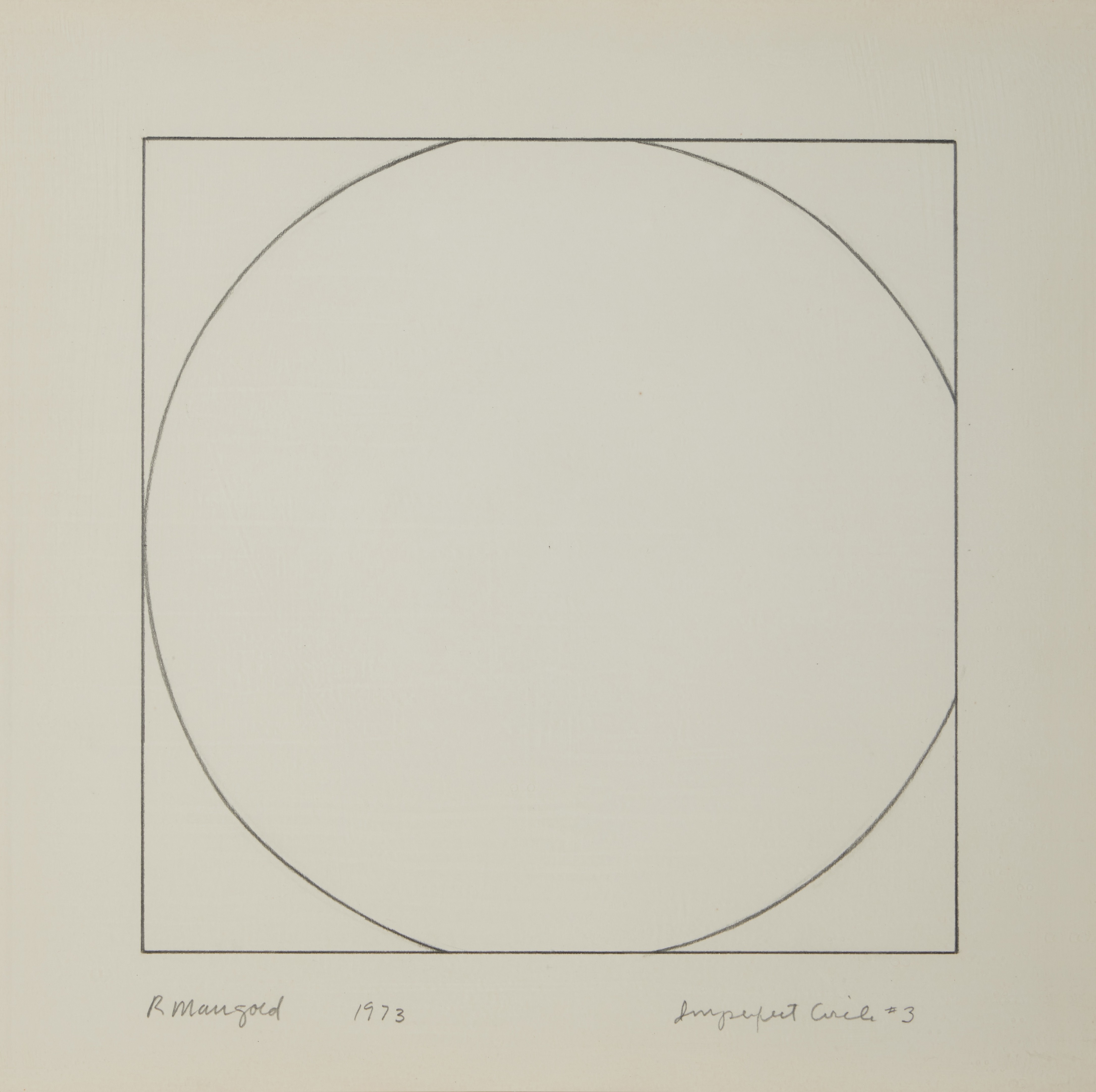 Robert Mangold — Imperfect Circle #3