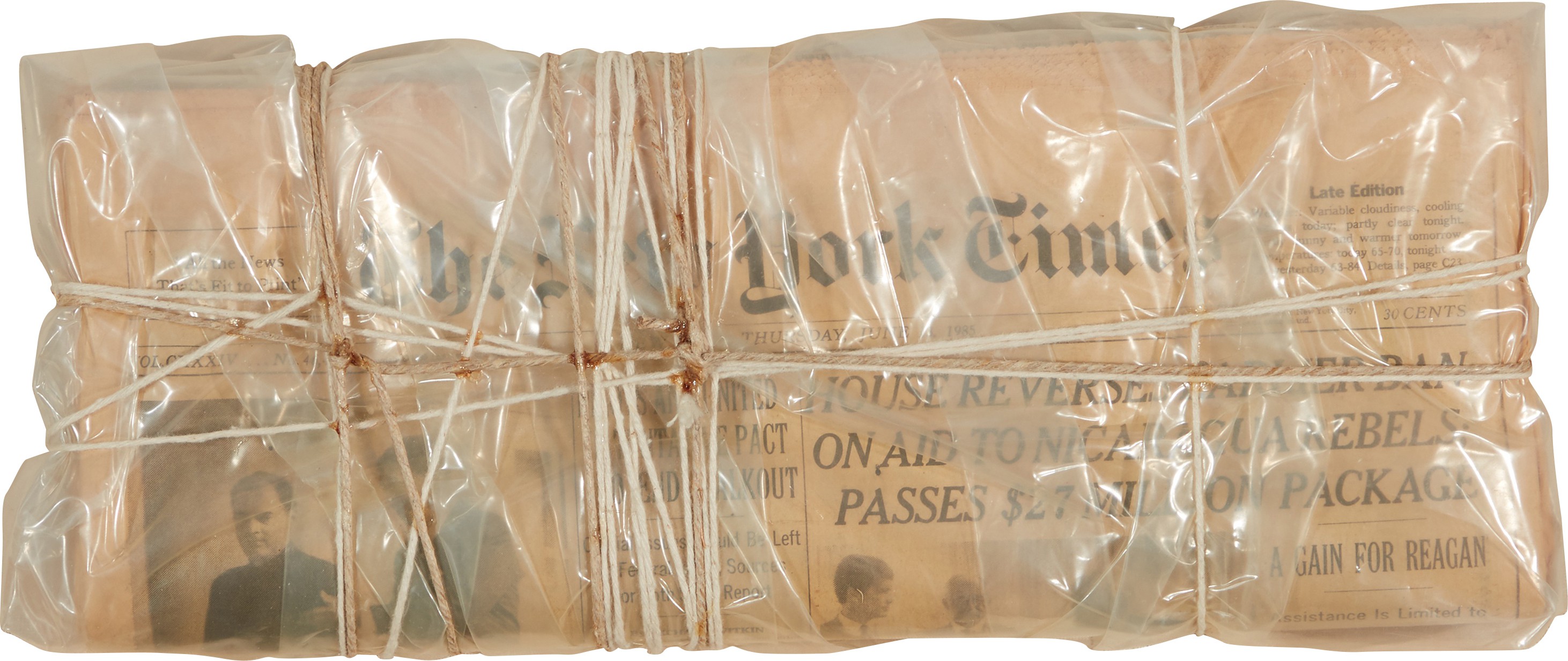 Christo — Wrapped New York Times, June 13