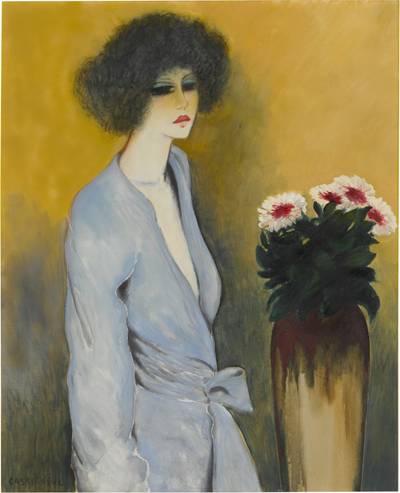Femme et fleurs