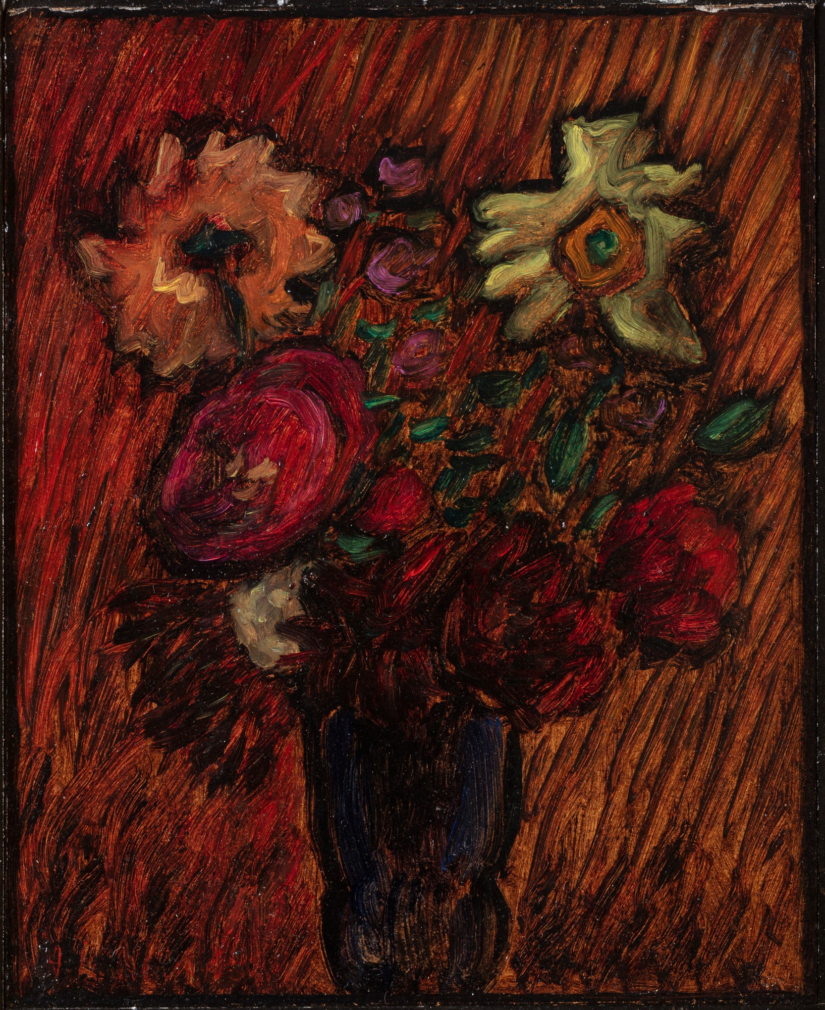 Grosses Stilleben: Astern