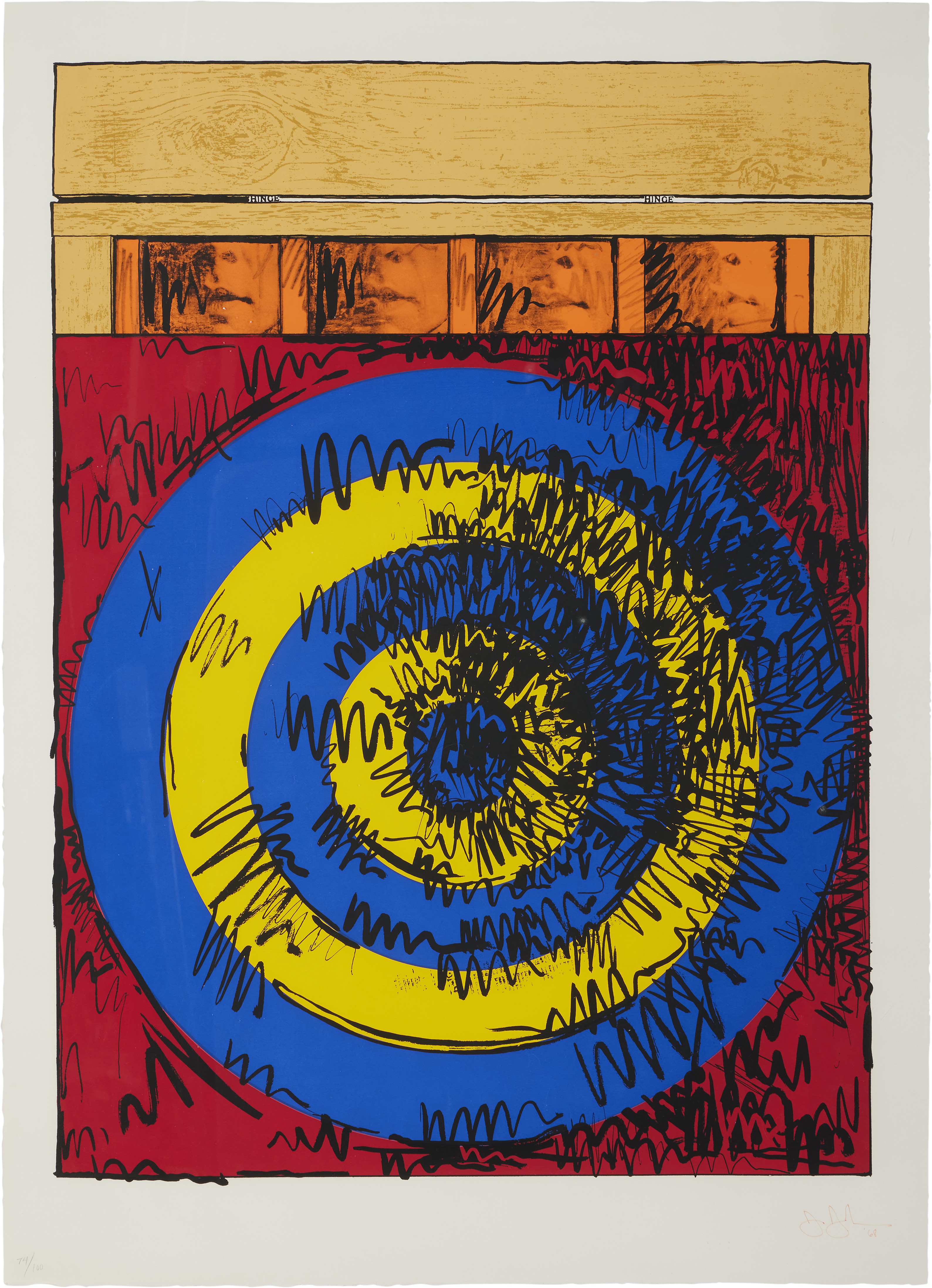 Jasper Johns — Target with Four Faces (ULAE 55)