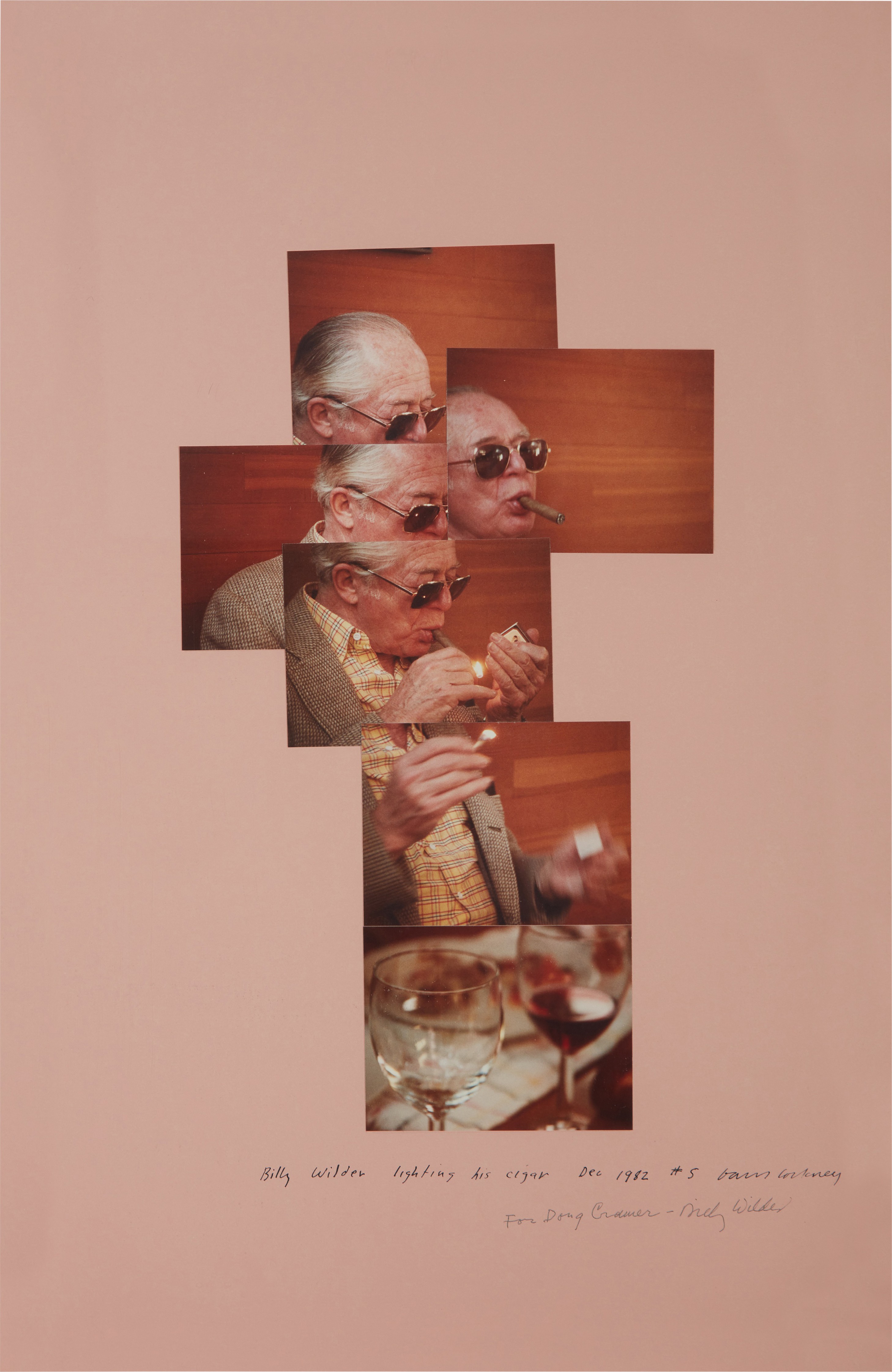 David Hockney — Billy Wilder Lighting His Cigar